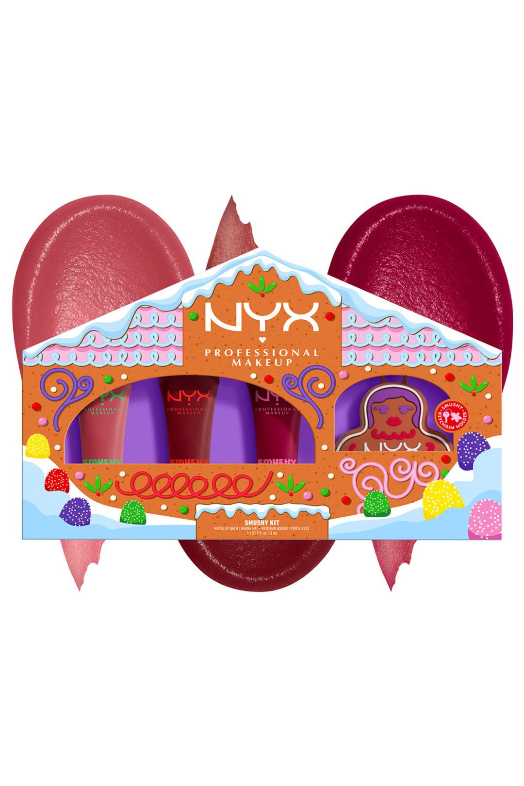 NYX Professional Makeup Holiday Smushy Matte Lip Balm Kit Multi image 7
