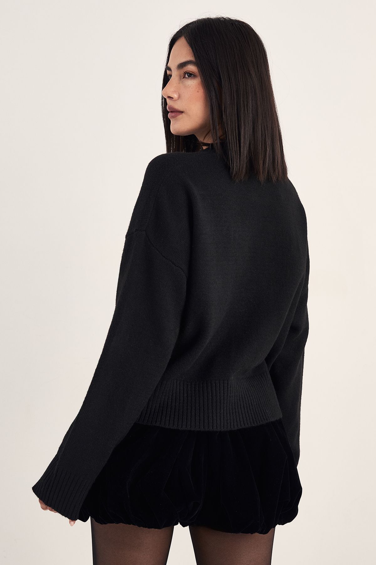 NastyGal Christmas Extra Filthy Knitted Jumper Black image 4