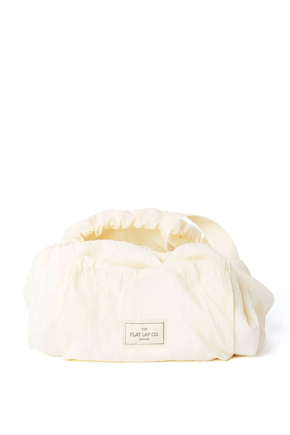 The Flat Lay Co Drawstring Makeup Bag in Vanilla Parachute Multi image 2