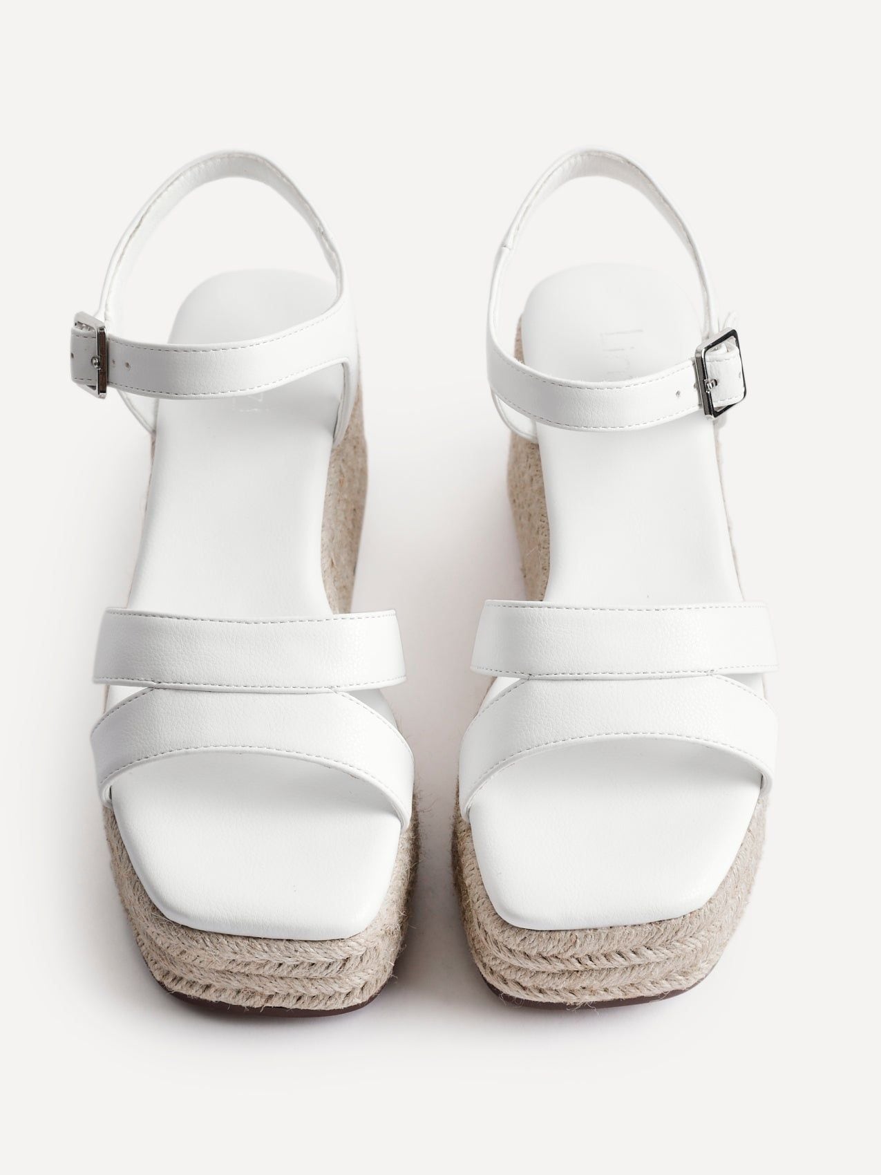 Linzi Contour White Flatform Sandals image 5