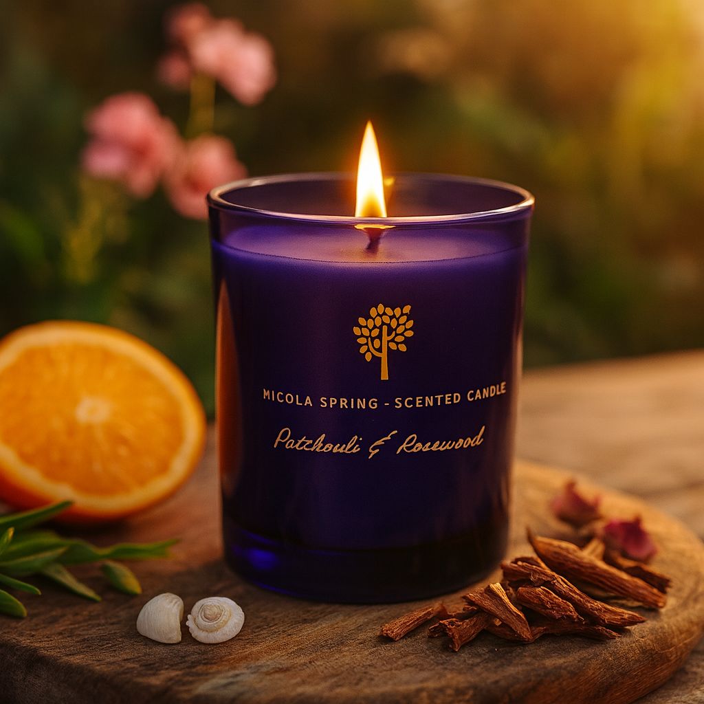 Nicola Spring Patchouli & Rosewood Candle & Diffuser Set - 130g Jar + 200ml Diffuser image 2