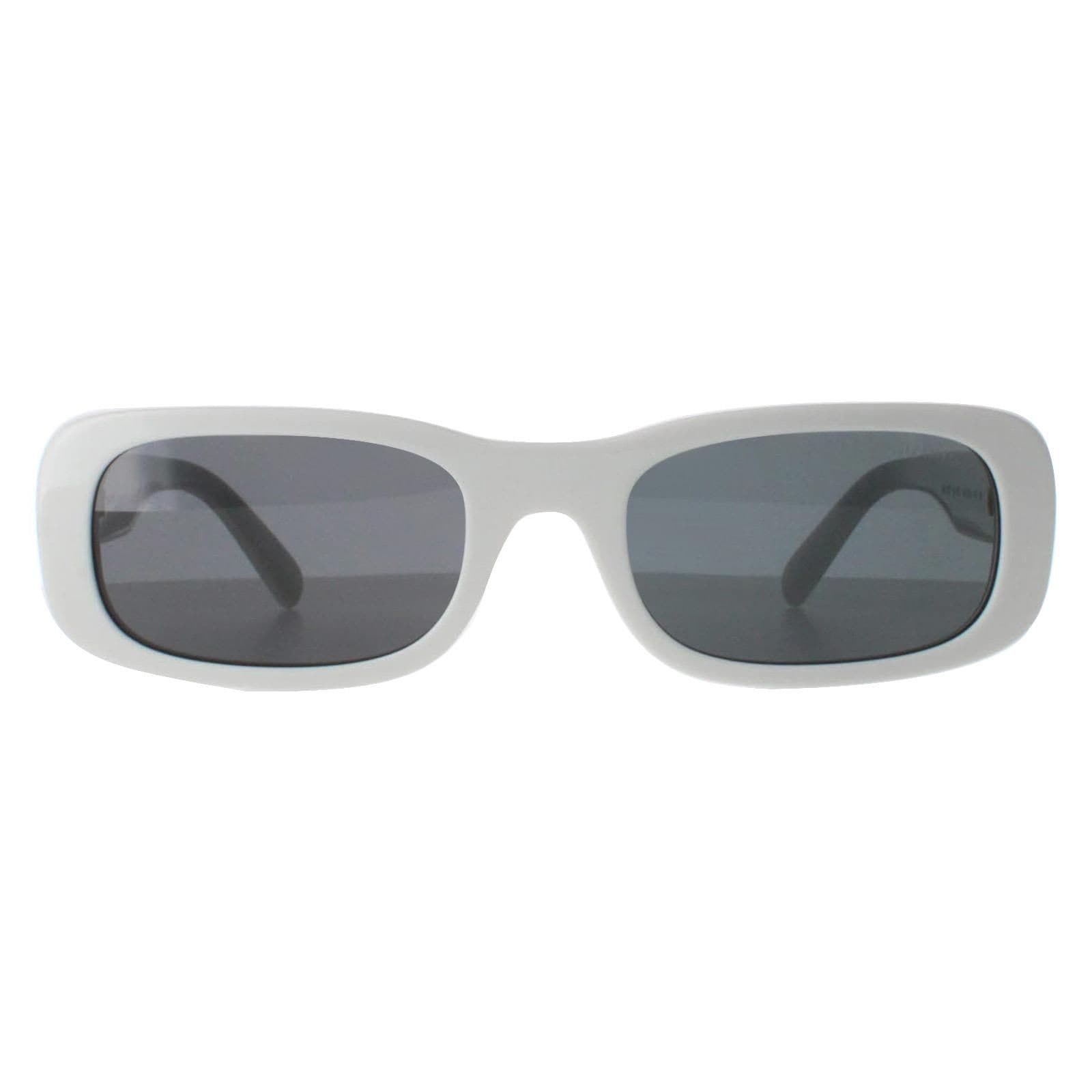 Miu Miu Rectangle White Ivory Dark Grey MU08ZS