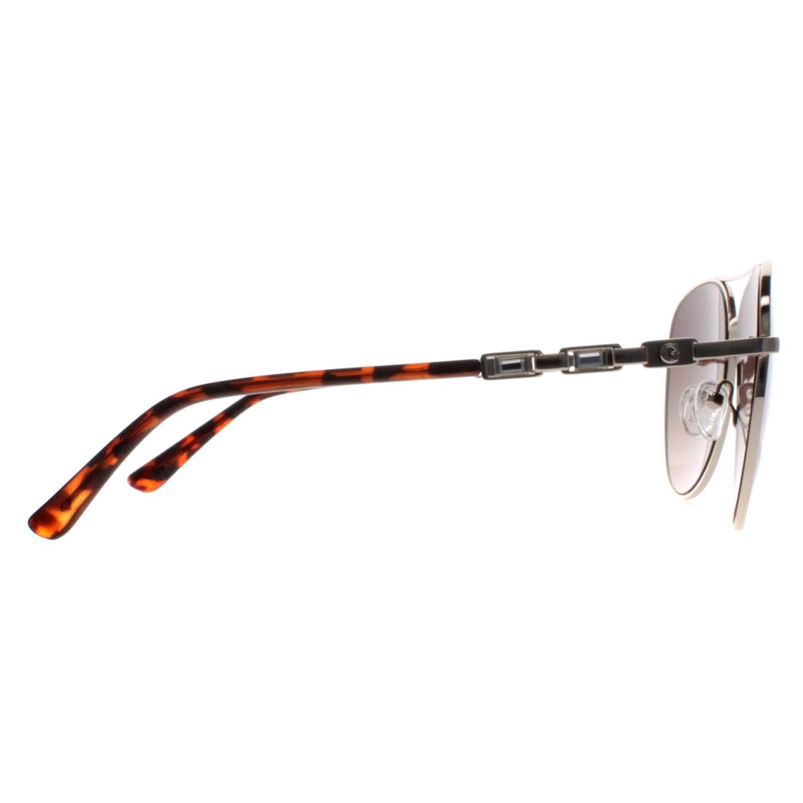 Guess Aviator Silver Brown Gradient GF6143 image 4
