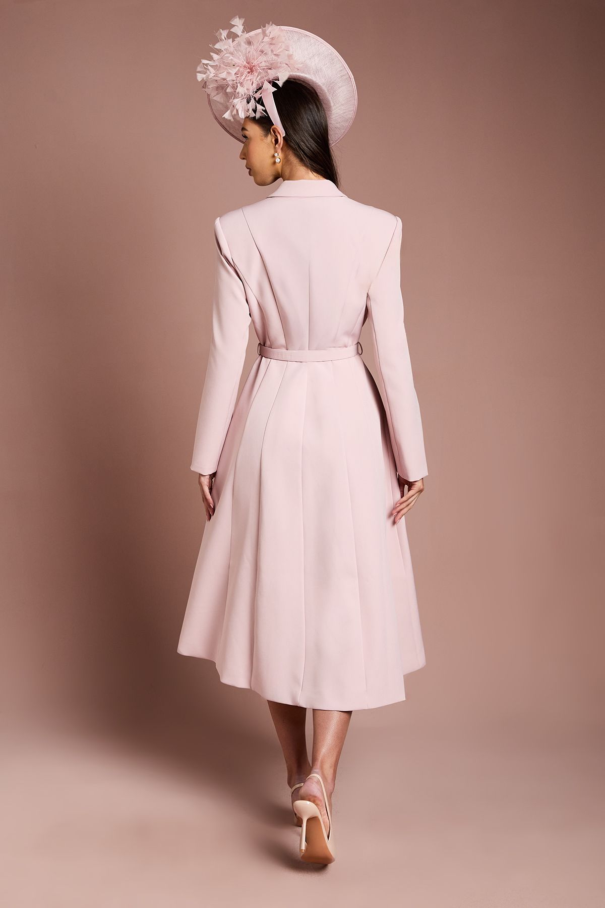 Coast Lisa Tan Tailored Coat Blush image 3