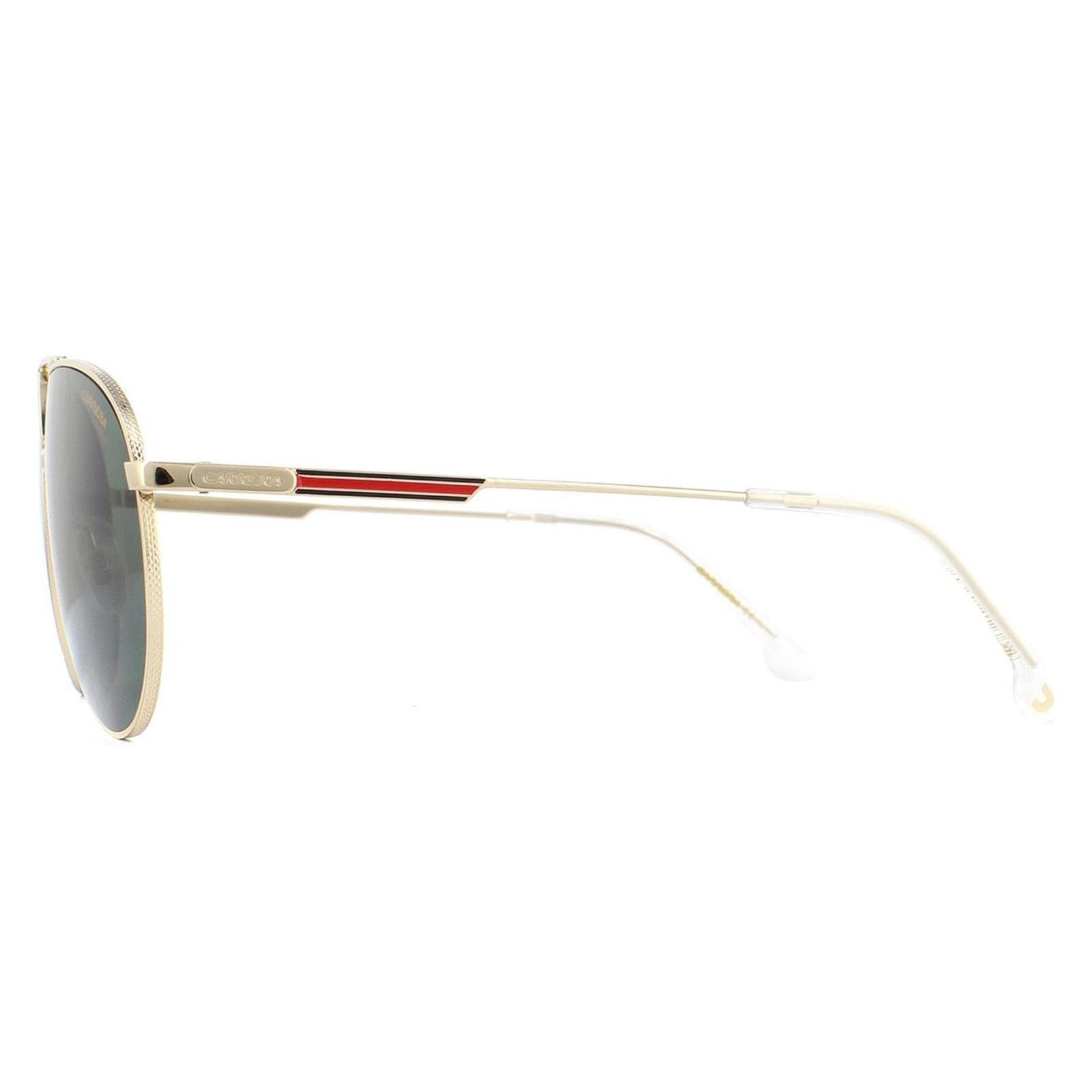 Carrera Aviator Gold Green Sunglasses image 3
