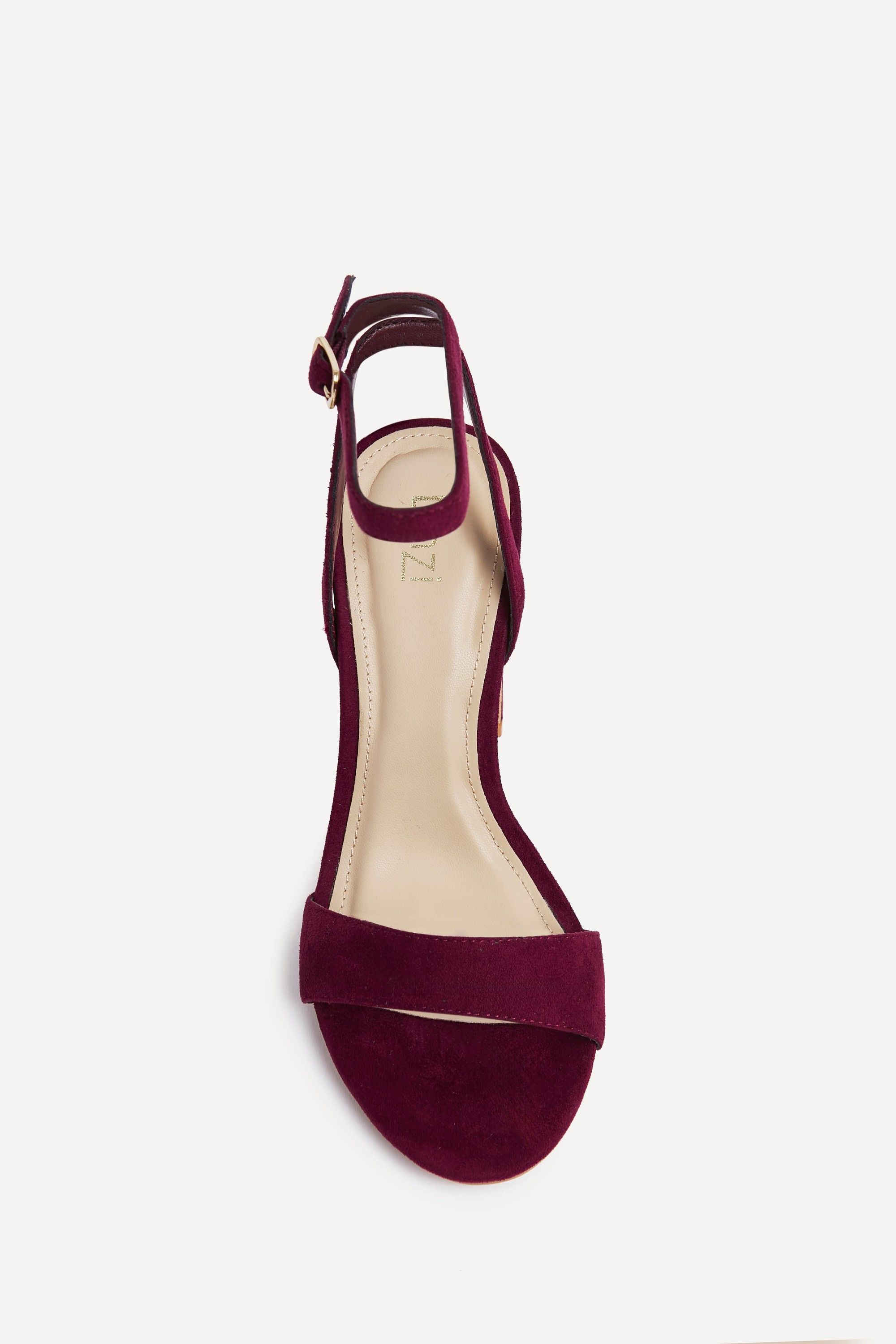 Linzi Trance Burgundy Faux Suede Block Heel image 4