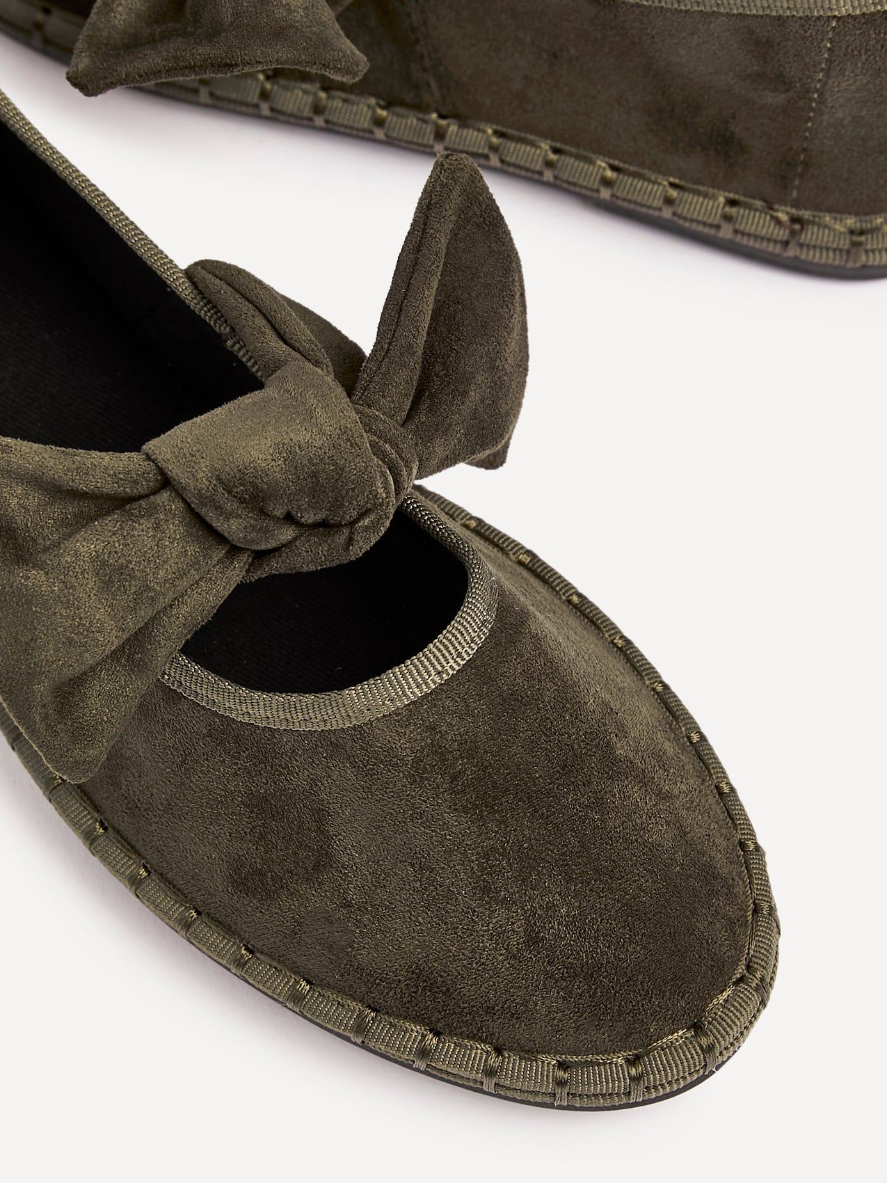 Linzi Pout Khaki Faux Suede Mary Jane image 4