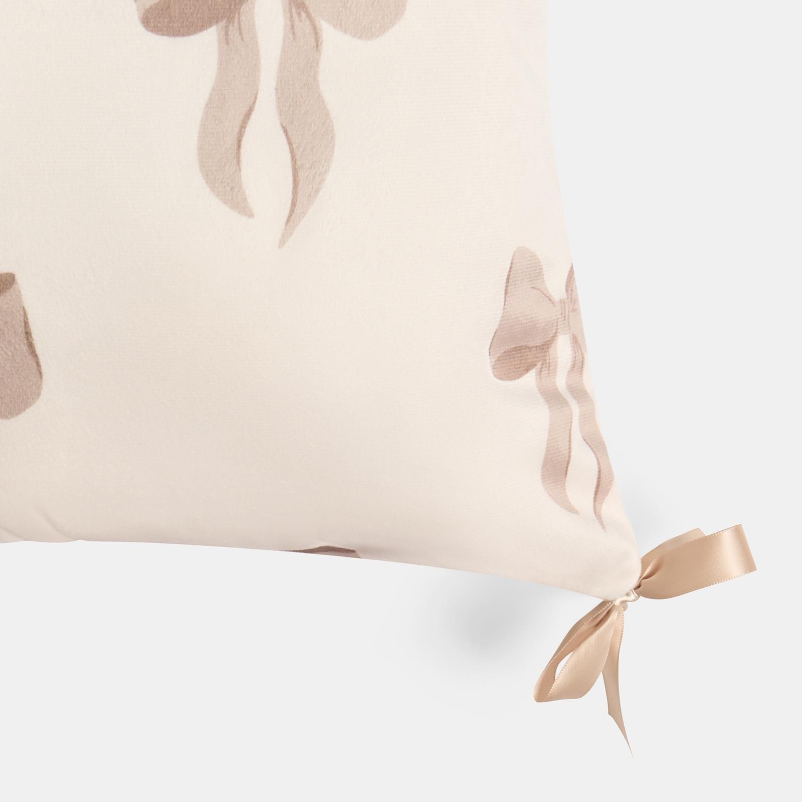 OHS 2 x Bows Matte Velvet Cushion Covers Home Decor image 3
