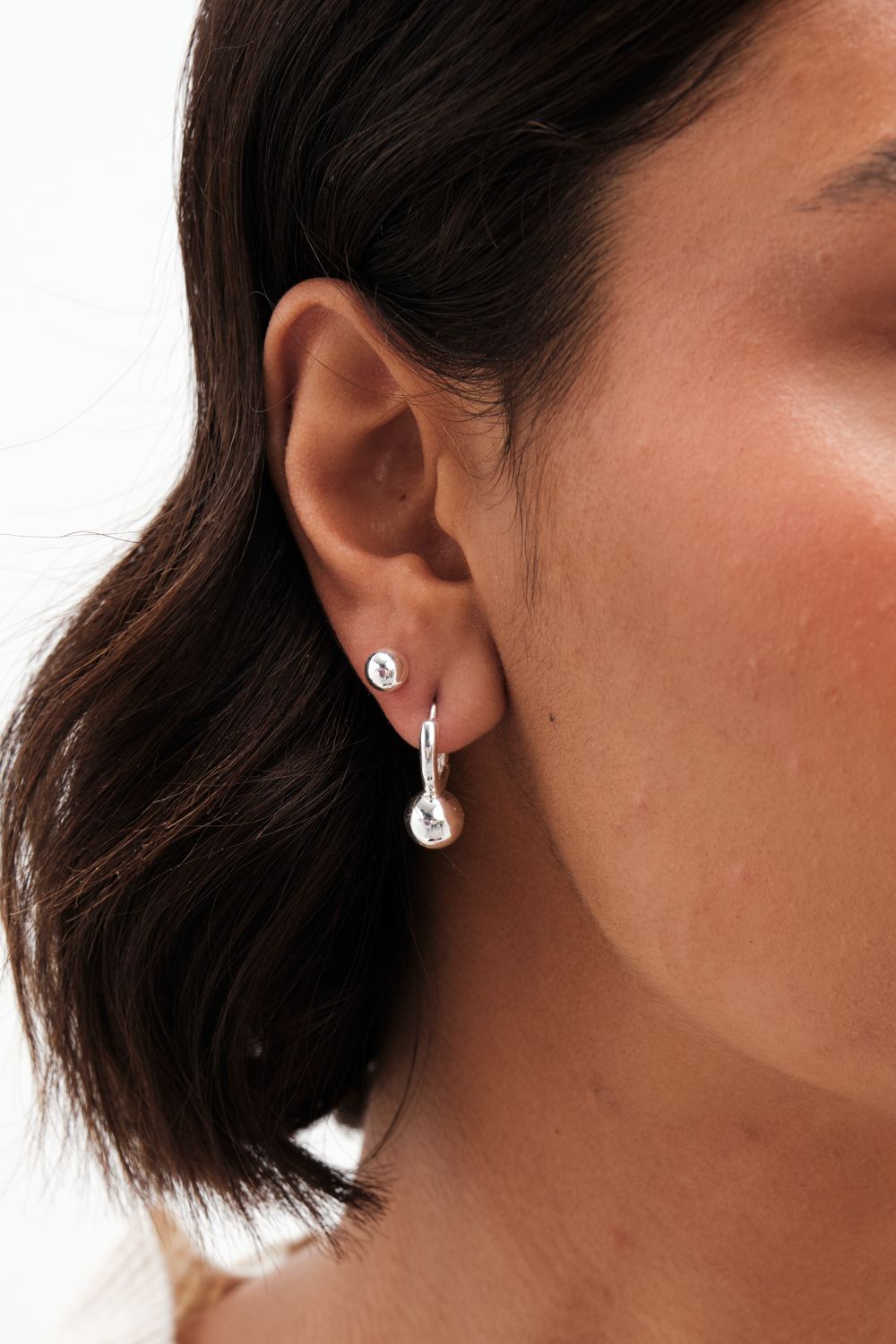 Simply Silver Simply Silver Sterling Silver 925 Polished Orb Huggie Hoop Earrings image 3