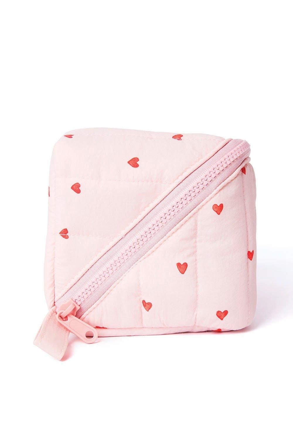 The Flat Lay Co Marshmallow Open Flat Box Bag in Sweet Pink Hearts Multi image 4