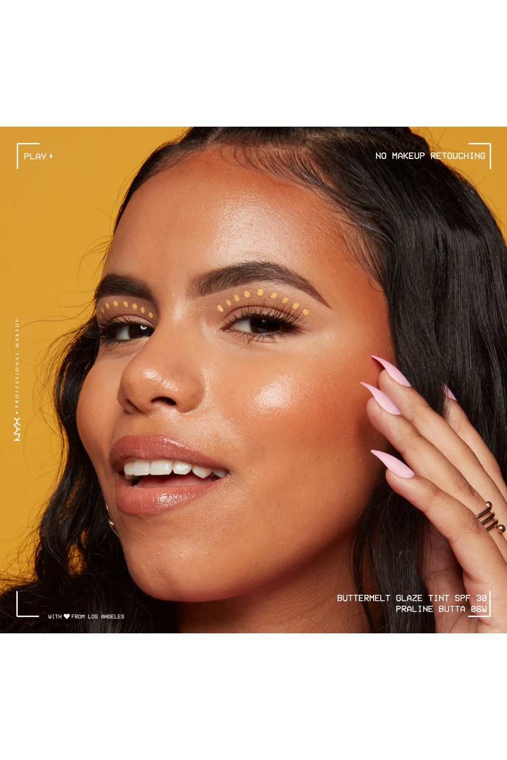 NYX Professional Makeup Buttermelt Glaze Soft Glow Skin Tint + SPF/FPS 30 30ml Praline Butta image 4