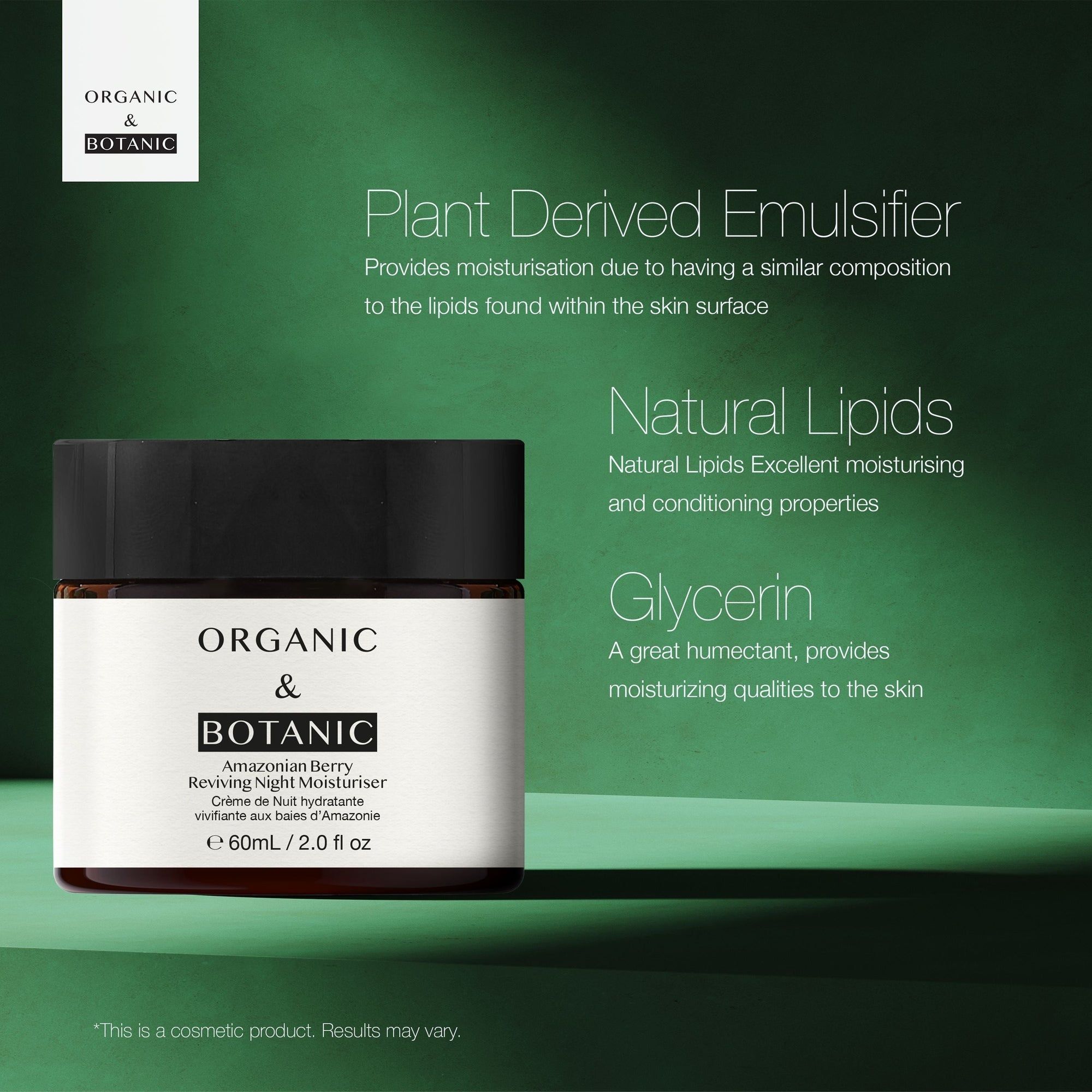 Organic & Botanic Amazonian Berry Night Moisturiser 60ml image 5