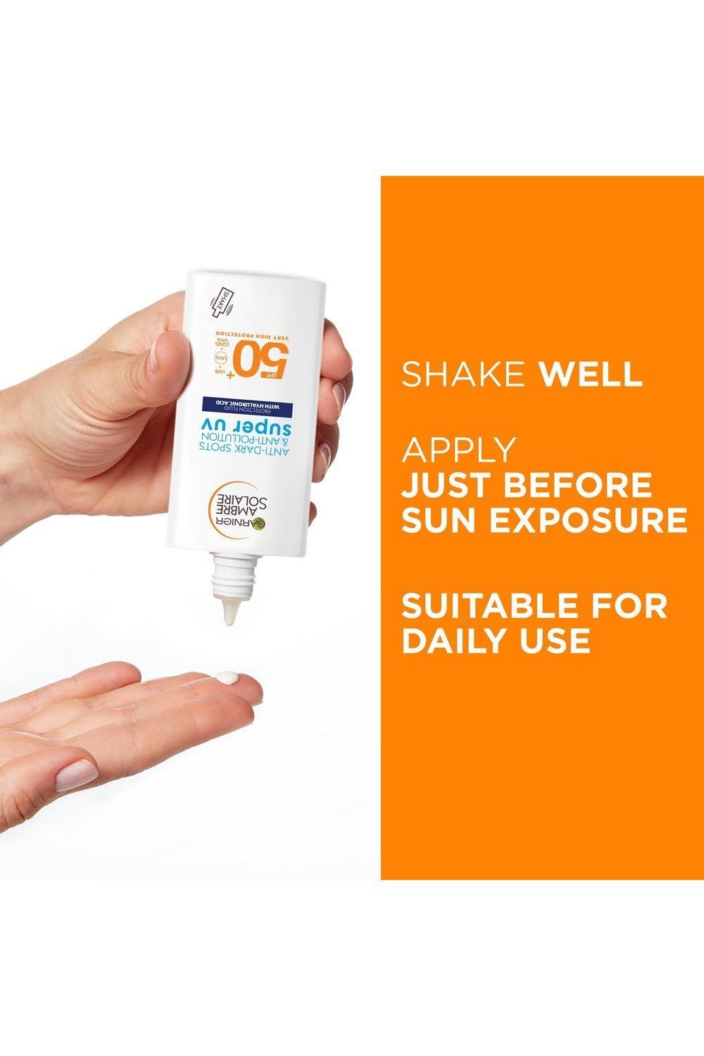 Garnier Ambre Solaire Ultra-Light Sensitive Sun Protection Face Fluid SPF50+ Multi image 10