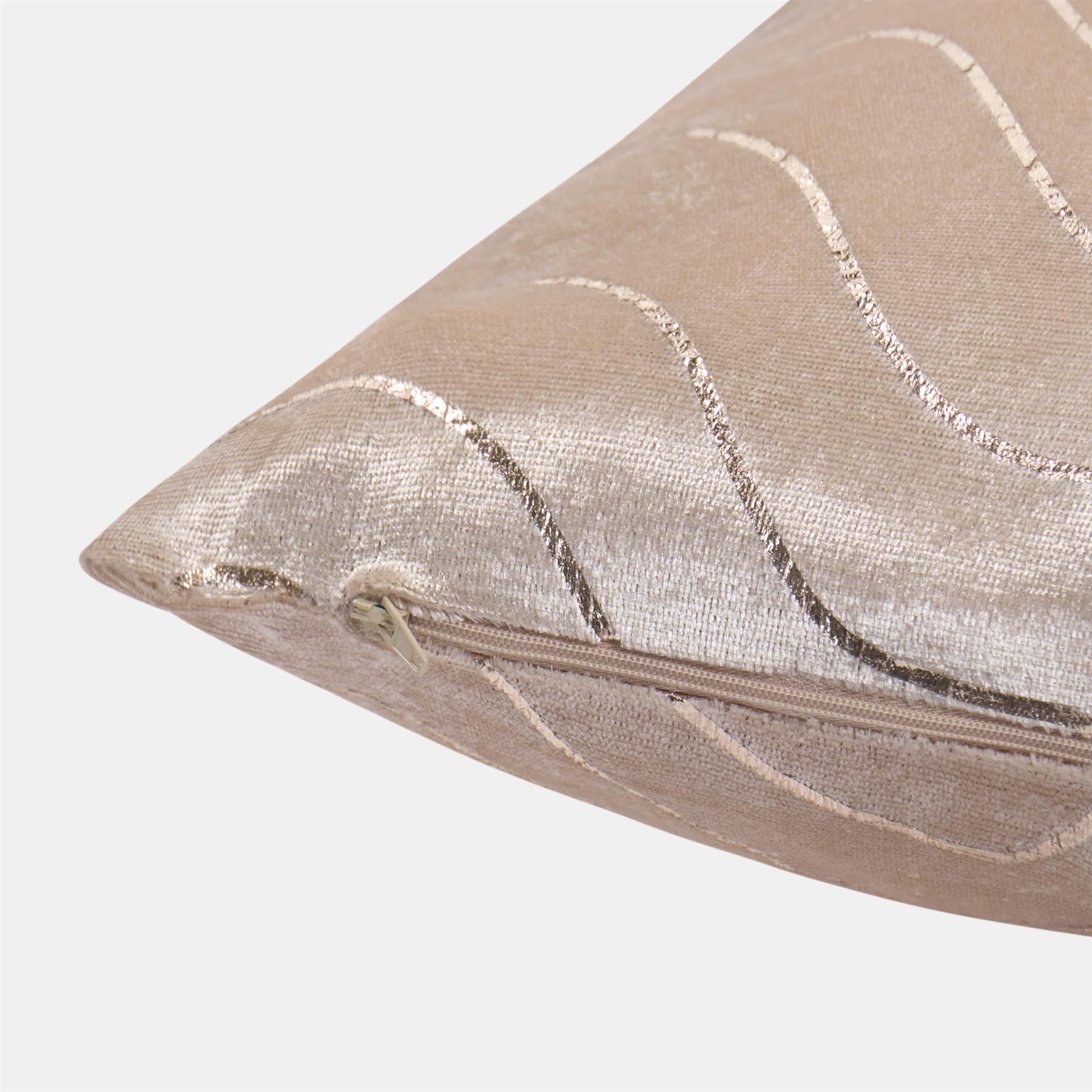 OHS 4 Pack Metallic Wave Filled Cushion Covers Home Decor Set image 5