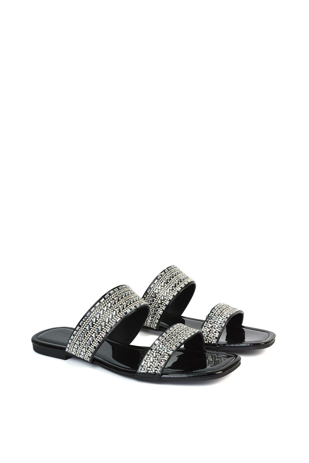 XY London 'Lucy' Slip On Flat Cork Slider Mules image 4