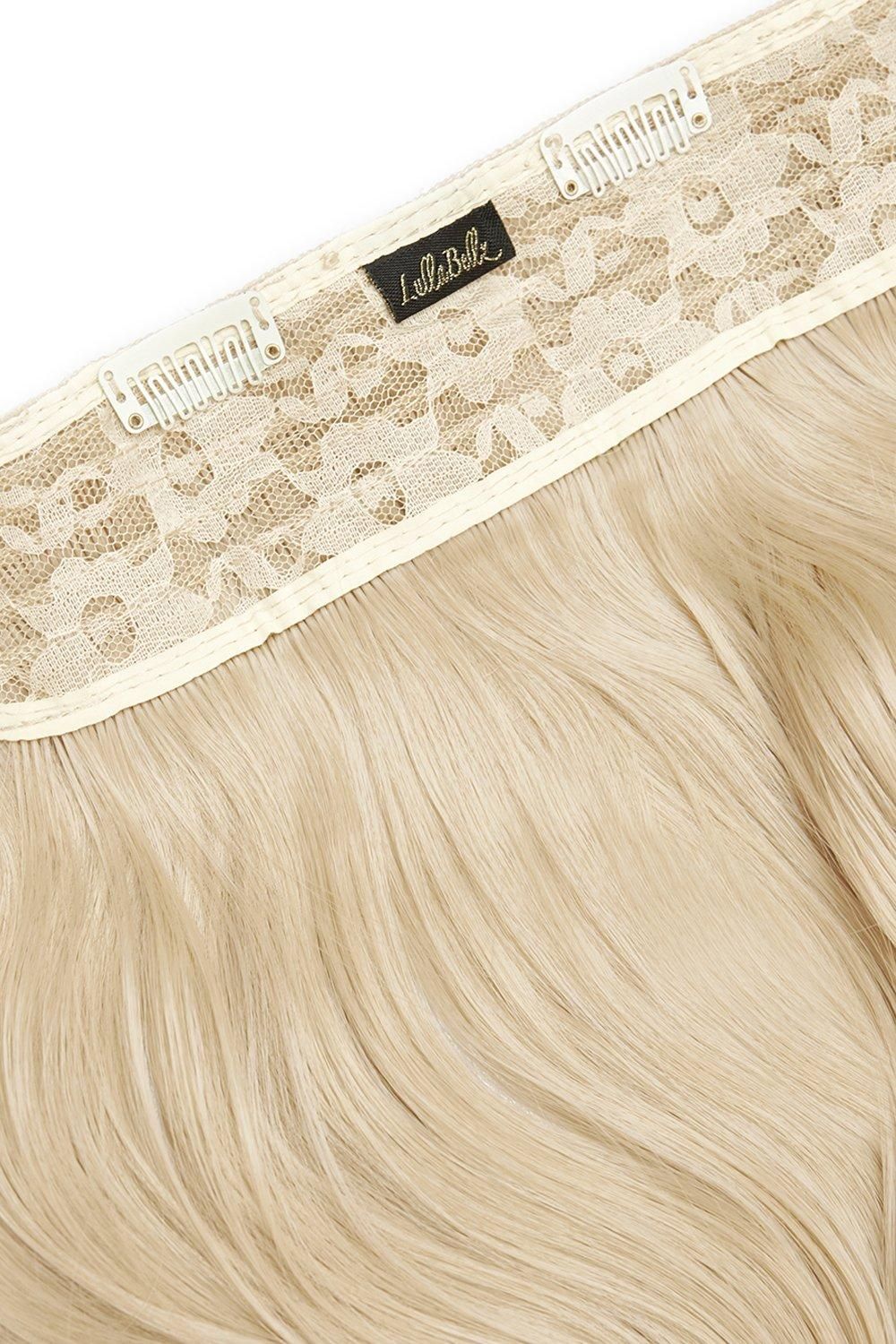 Lullabellz Thick 16 1 Piece Curly Clip In Hair Extensions Light Blonde image 2