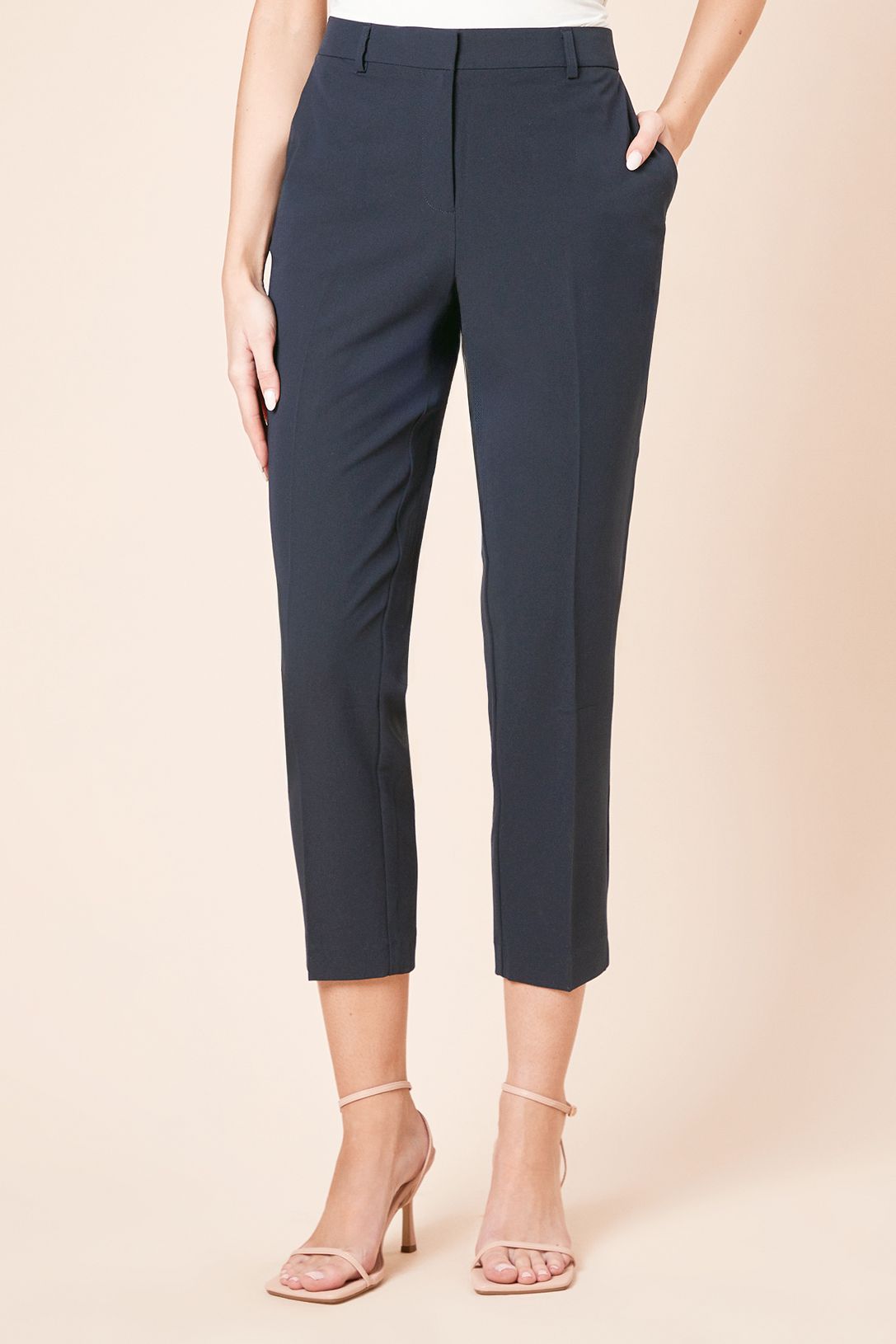 Dorothy Perkins Slim Ankle Grazer Trouser Navy image 2
