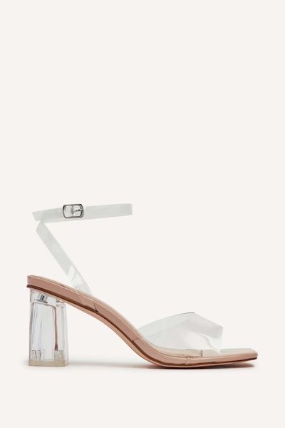 Linzi Cindy Nude & Perspex Sandal