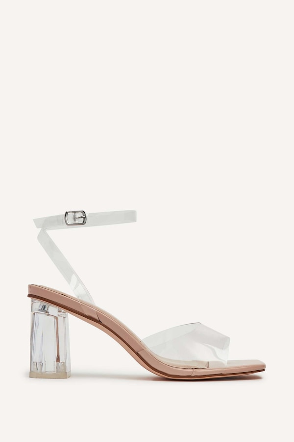 Linzi Cindy Nude & Perspex Sandal