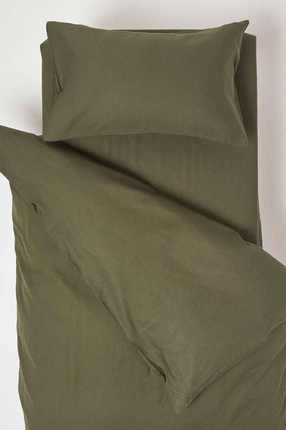 Homescapes Linen Cot Bed Duvet Cover Set 120 x 150 cm image 1