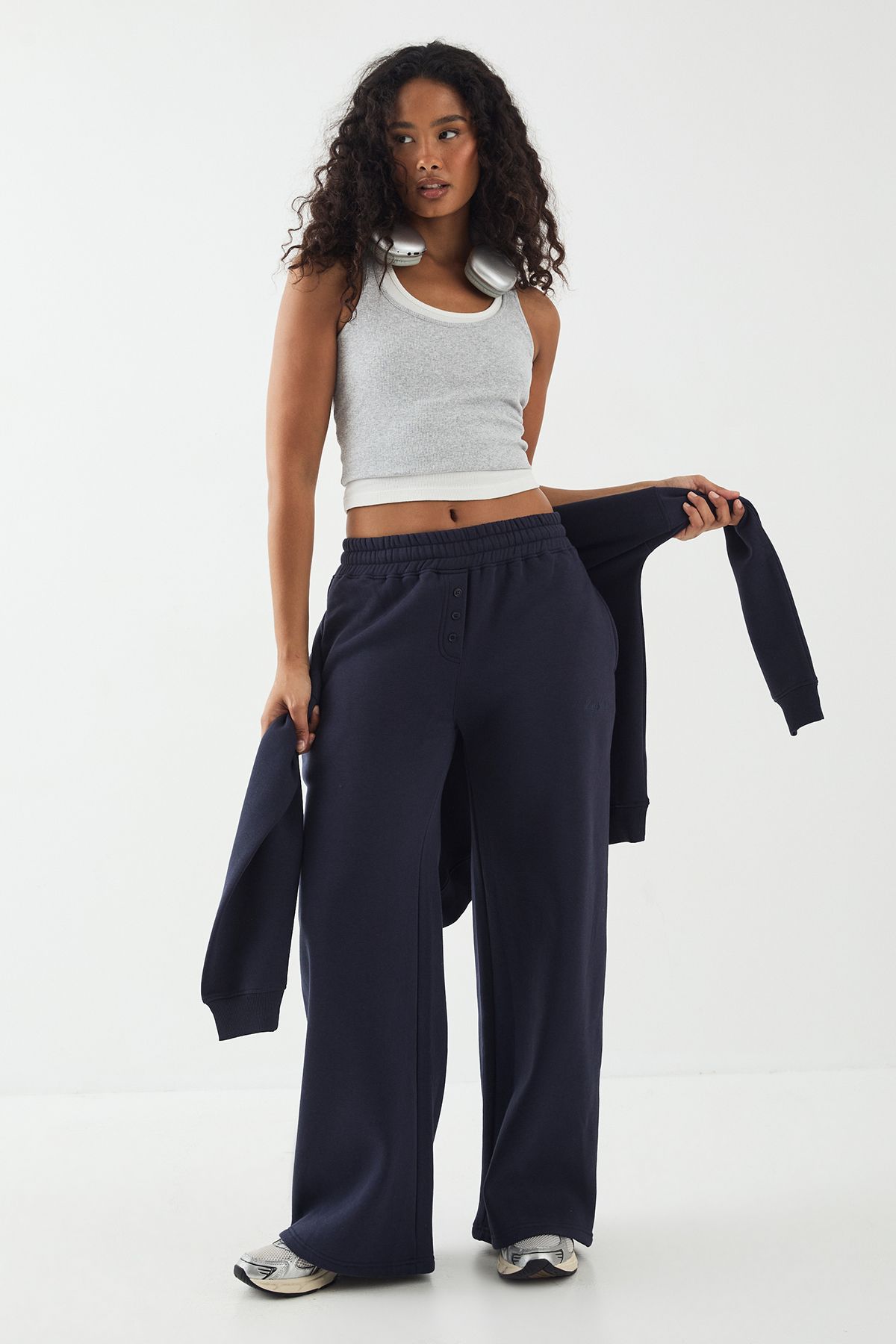 DSGN Studio DSGN Studio Embroidery Henley Jogger Navy image 1