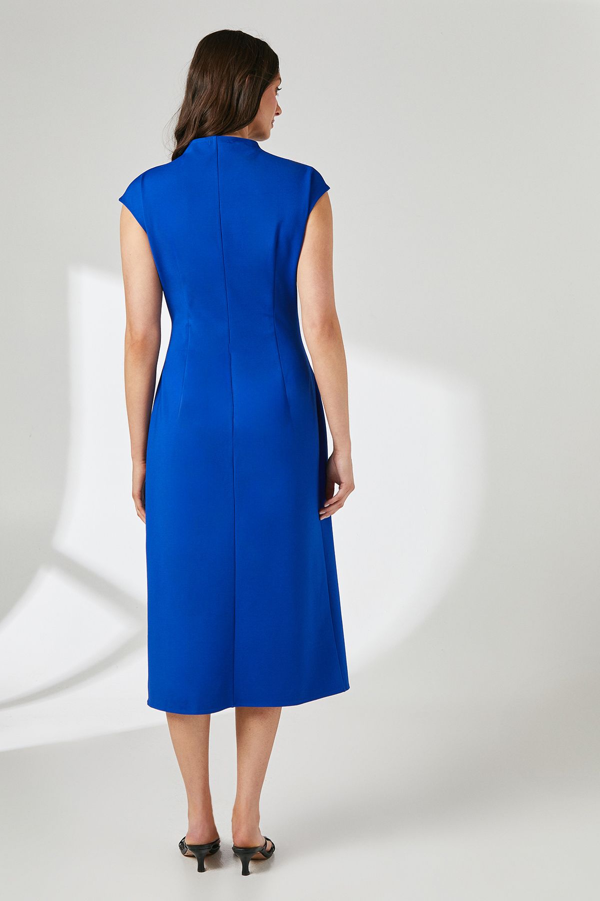 Principles Cobalt Zip Detail Pencil Midi Dress Cobalt image 3