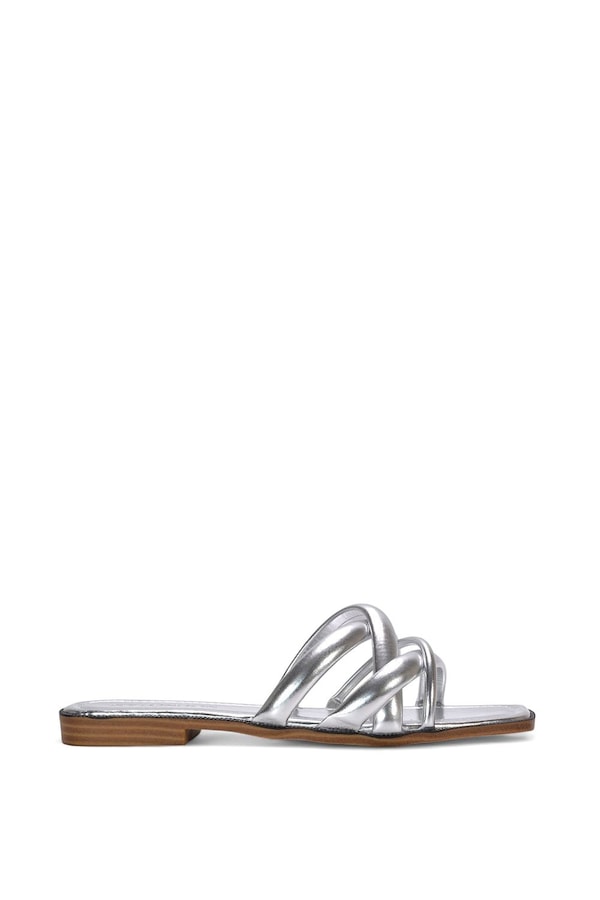 XY London 'Fiona' Strappy Flat Open Toe  Sandal Mule Sliders