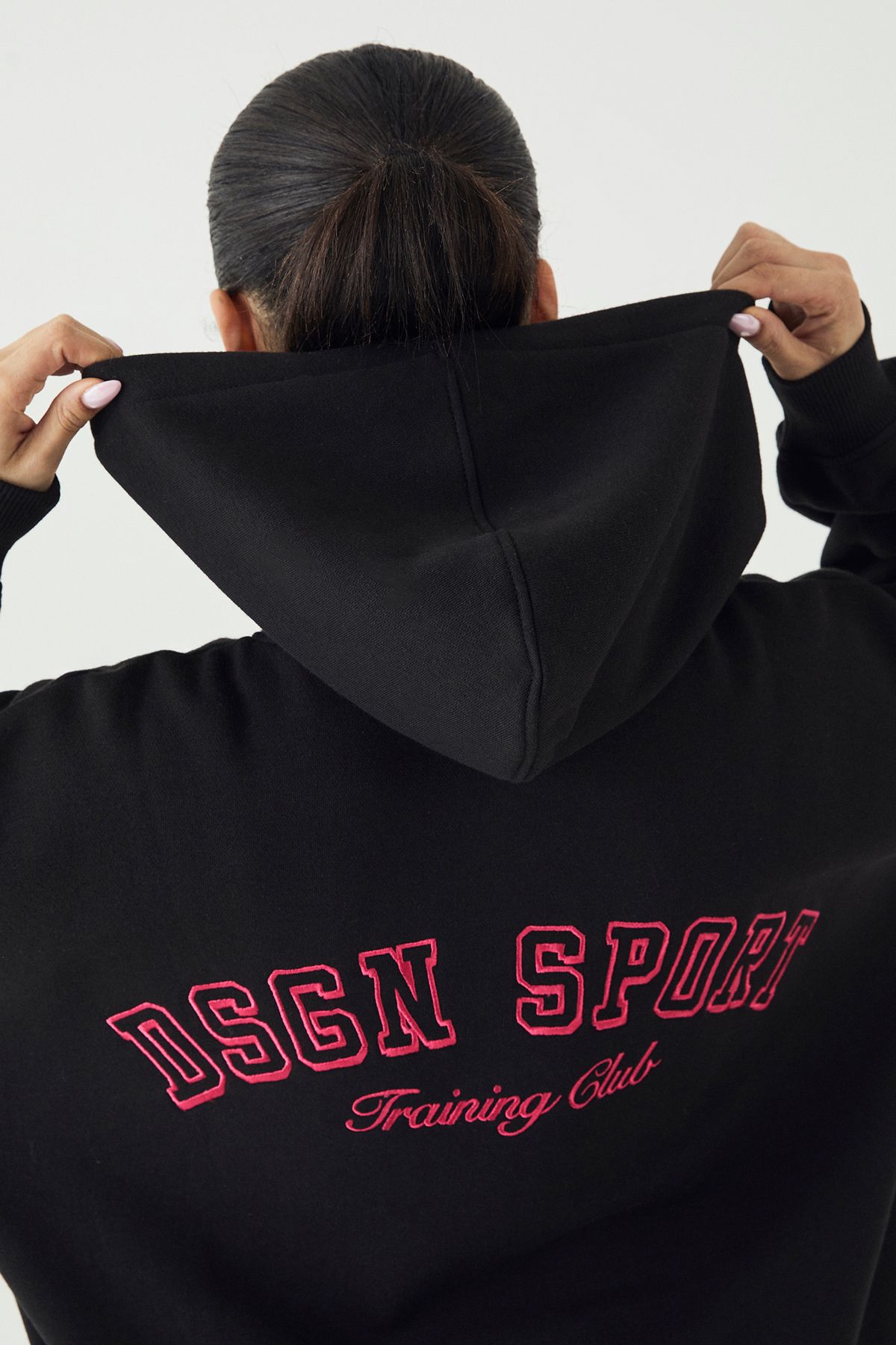 DSGN Studio DSGN Studio Sport Training Club Oversized Hoodie Black image 4