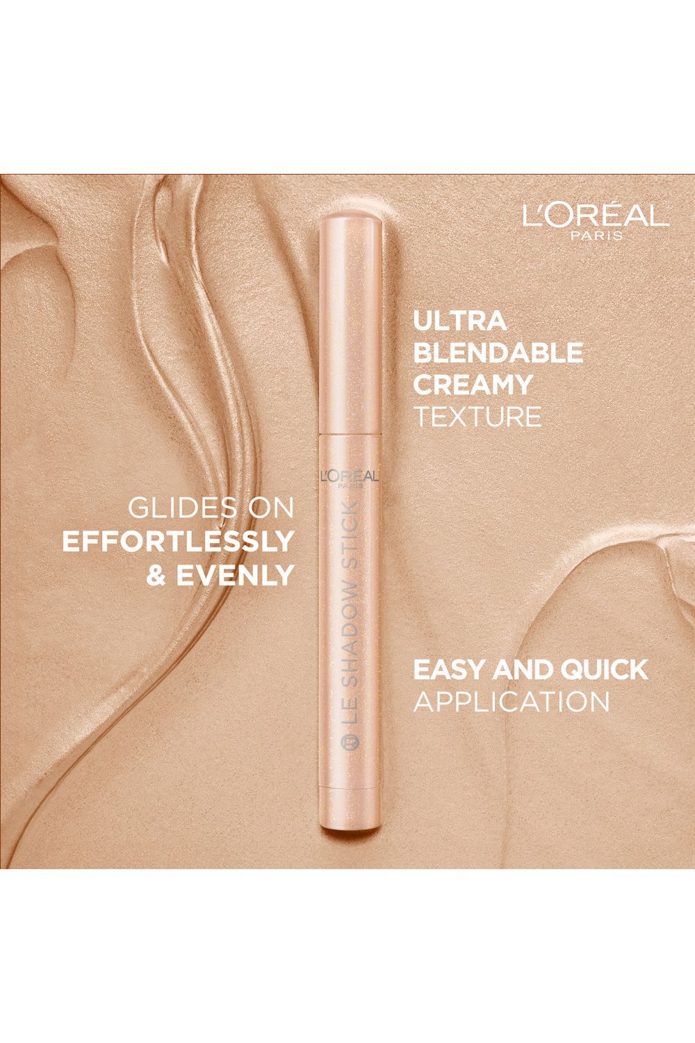 L'Oréal Paris Le Shadow Stick Eyeshadow 1.4g Mesmering Gold image 3