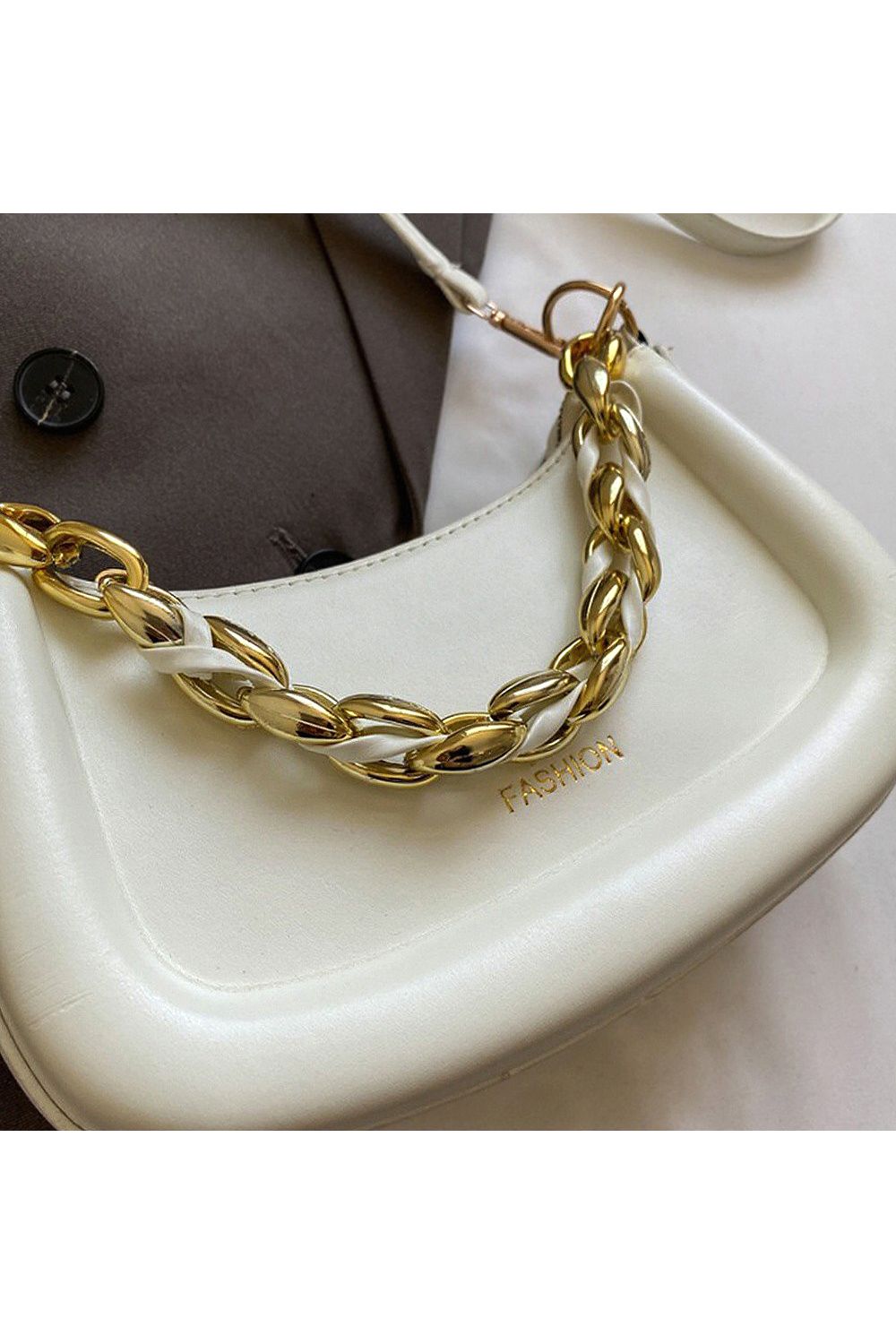 XY London 'Helina' Women's Small Handbag With Shoulder Strap and Chain Strap image 5