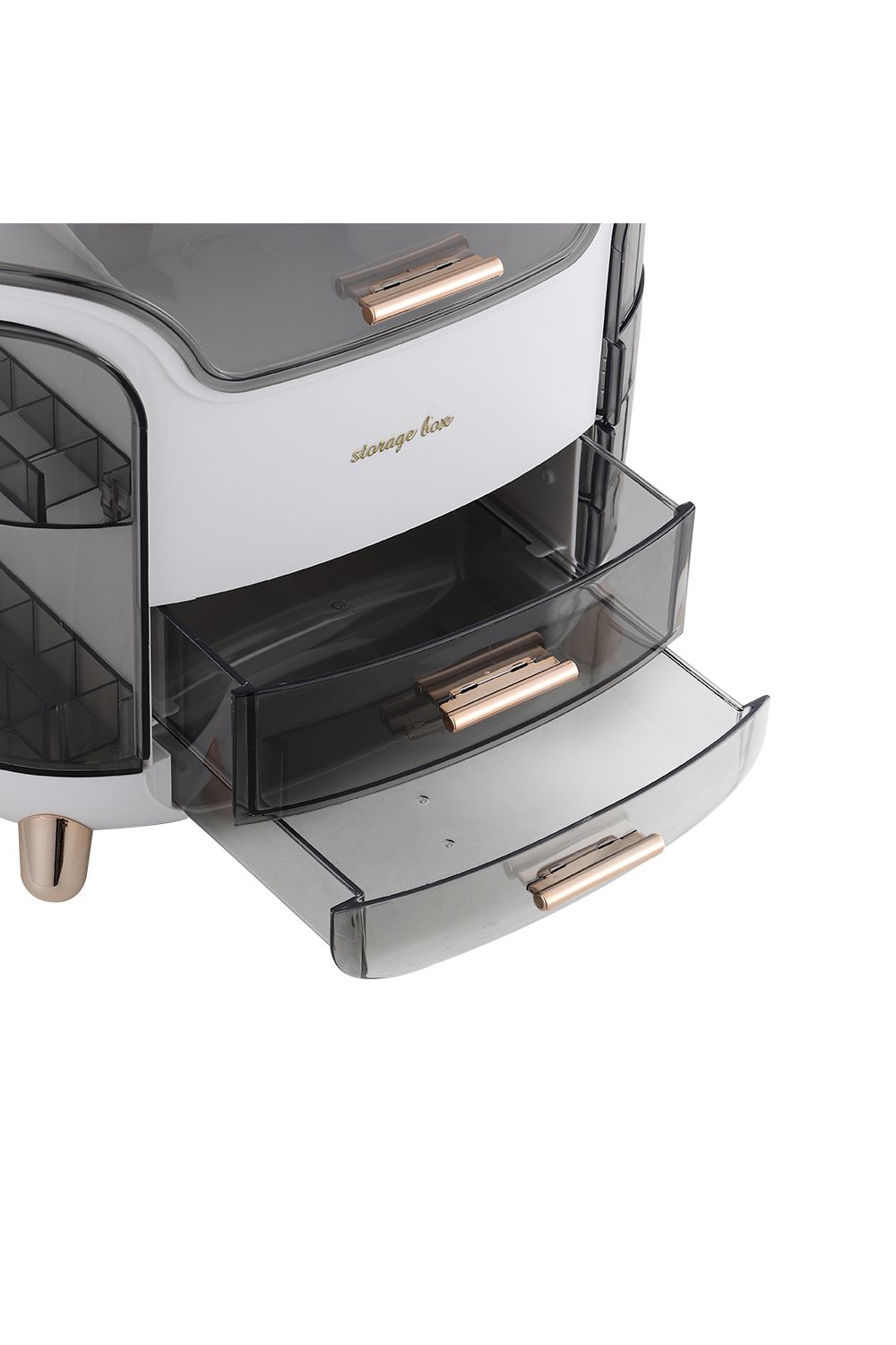 SHEONLY Makeup Storage Organiser with Clear Lid, Skincare Organiser Drawers Beauty Holder Cosmetic Organisers for Bathroom, DressingTable Organiser Dustproof Waterproof image 9