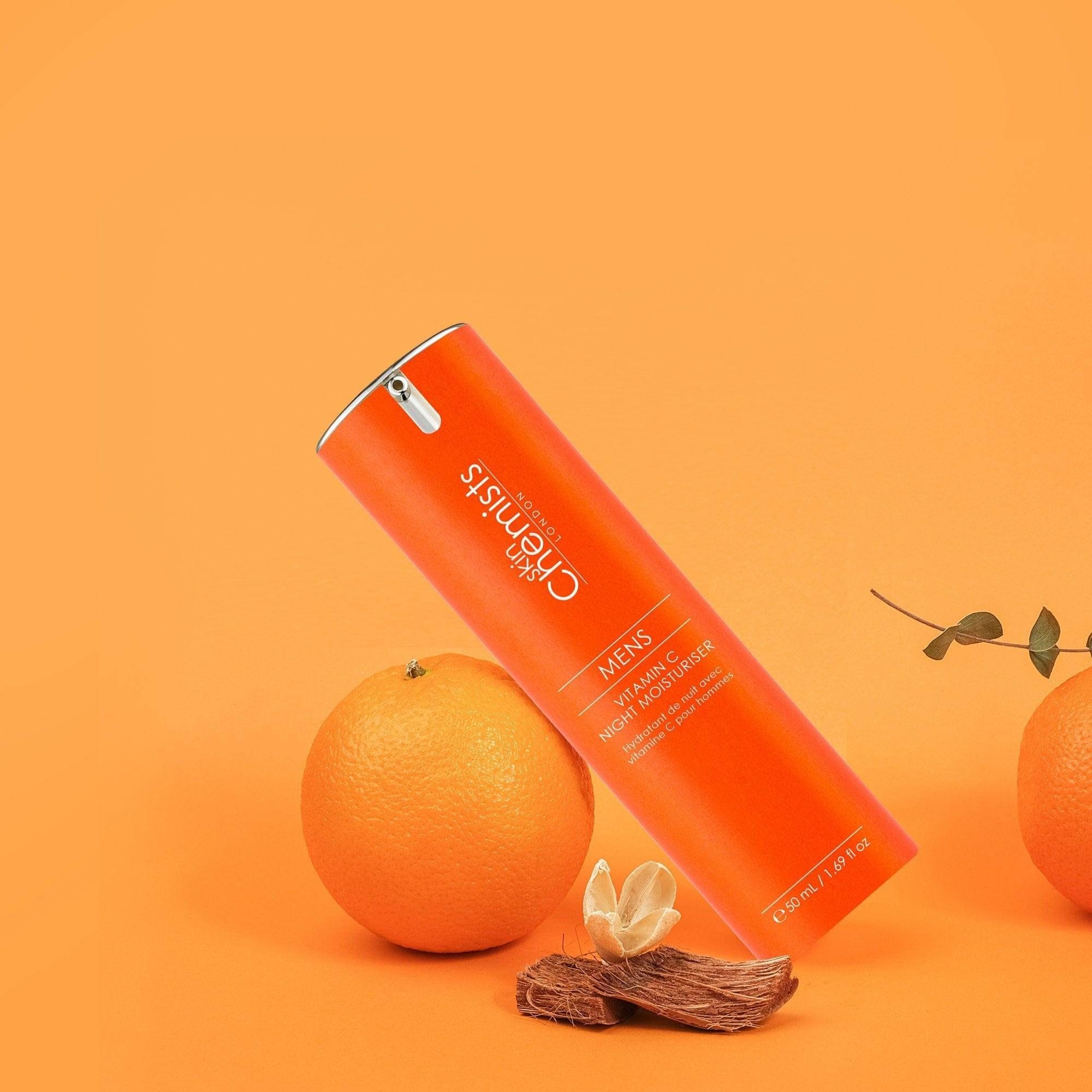 skinChemists professional Men's Vitamin C Night Moisturiser 50ml Twin Value Savings Pack image 4