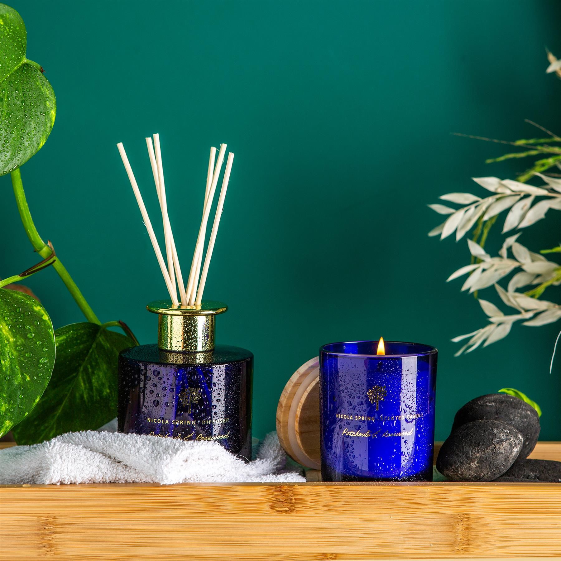 Nicola Spring Patchouli & Rosewood Candle & Diffuser Set - 130g Jar + 200ml Diffuser image 8