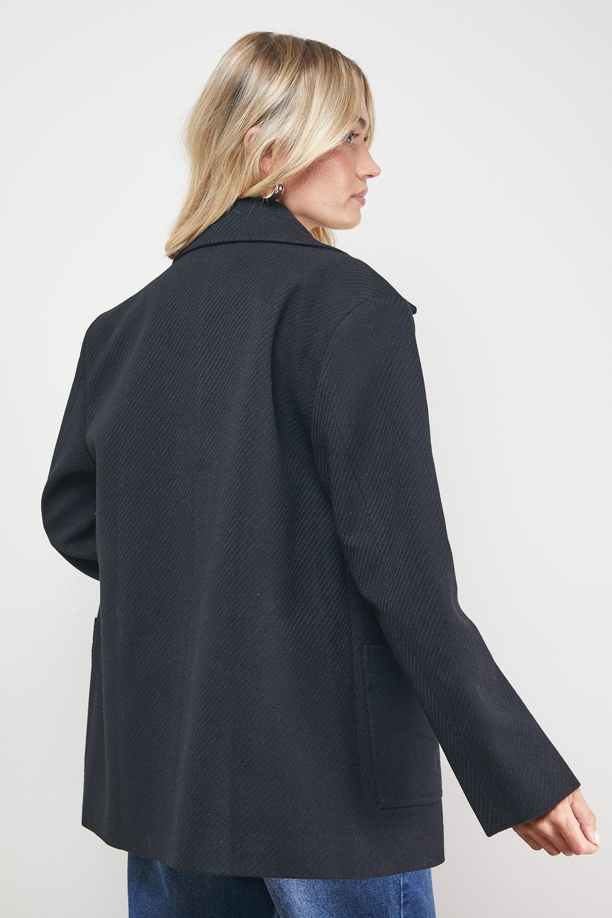 Oasis Relaxed Peacoat Black image 5