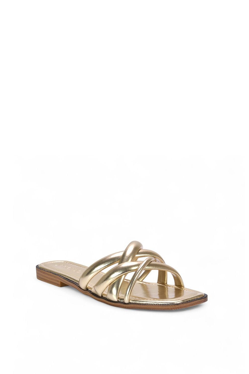 XY London 'Fiona' Strappy Flat Open Toe  Sandal Mule Sliders image 2