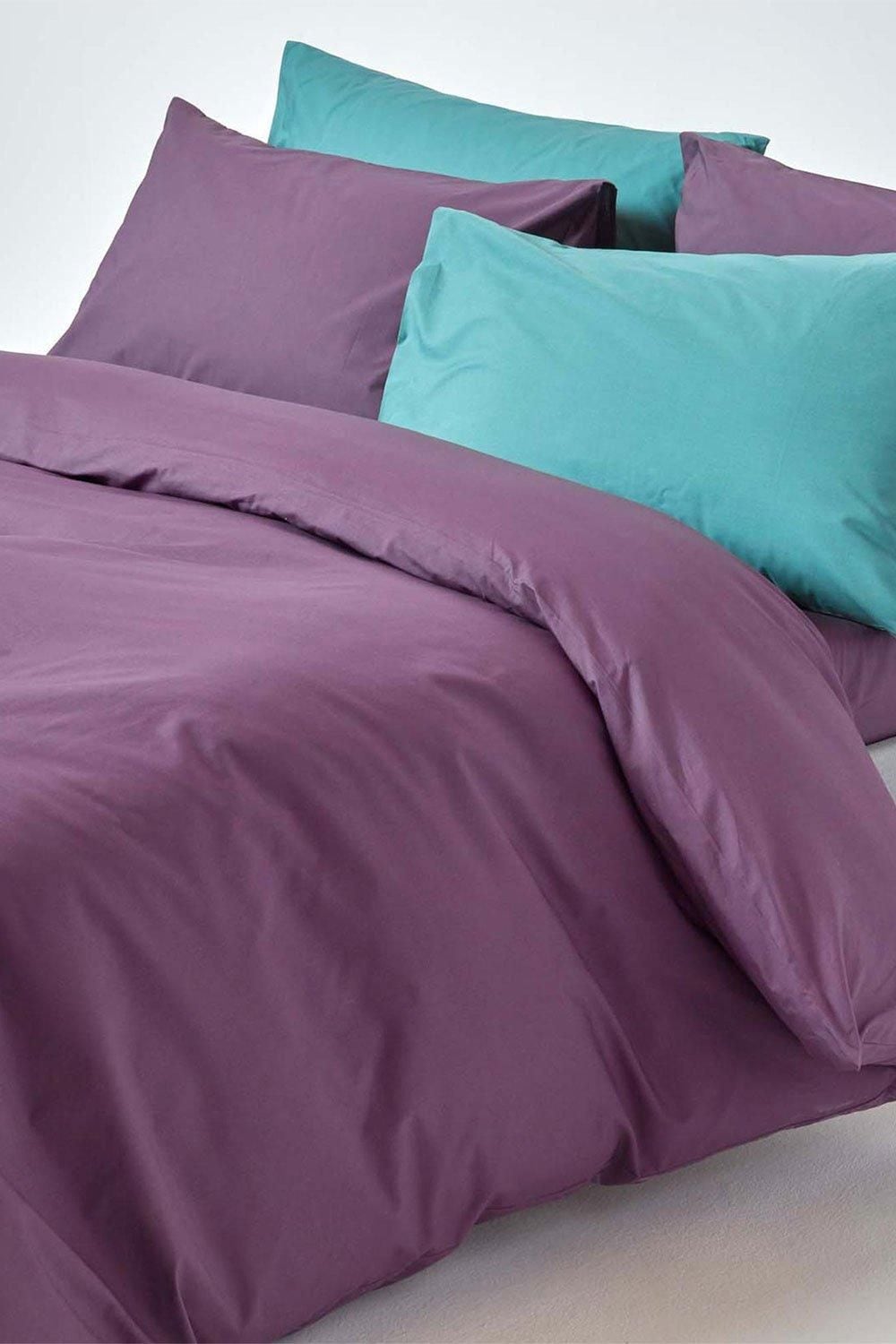 Homescapes Egyptian Cotton Duvet Cover with Pillowcase, 200 TC image 5