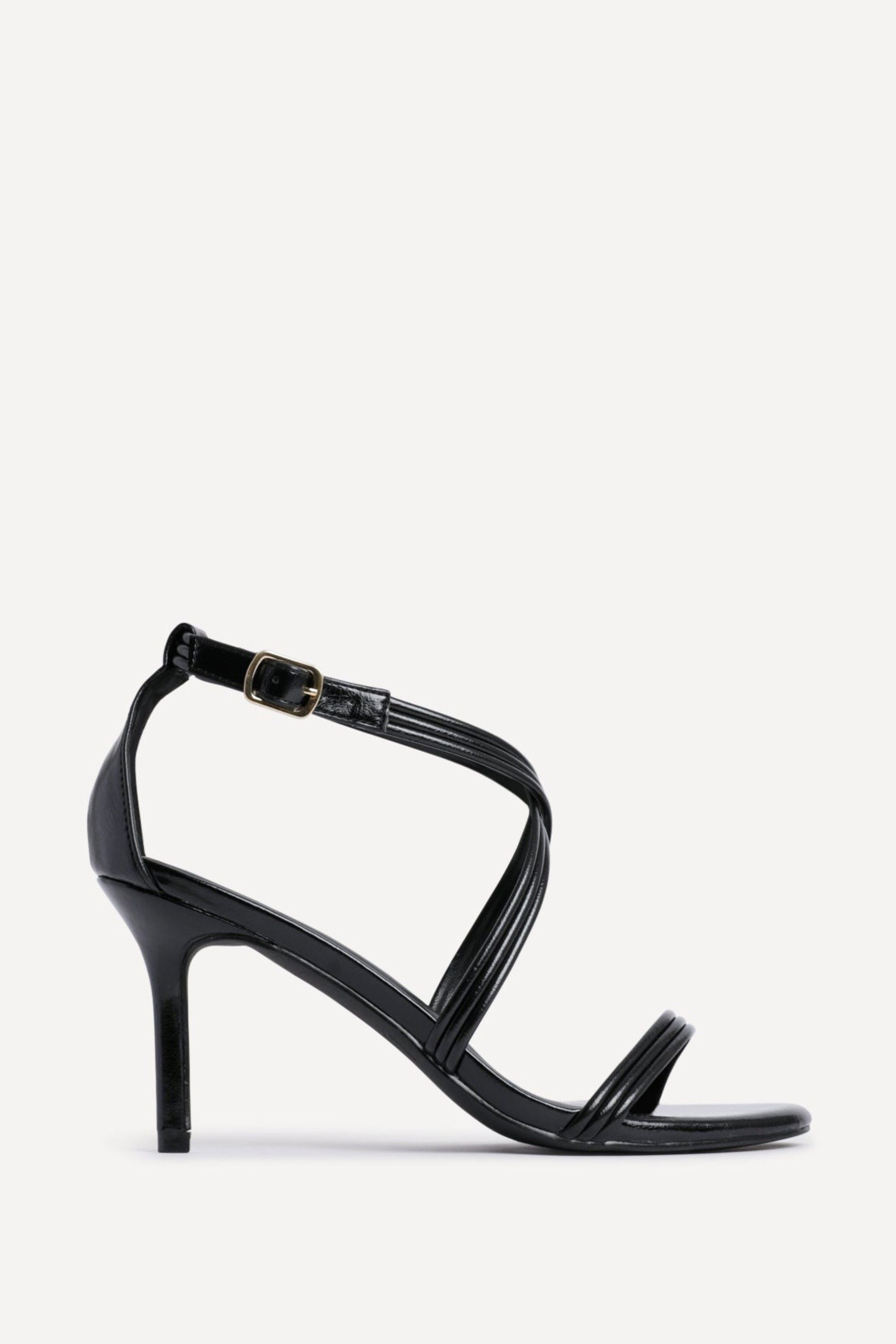 Linzi Future Black Heeled Sandals
