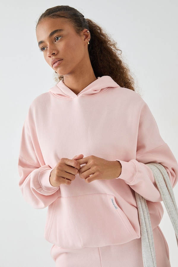 DSGN Studio DSGN Studio Oversized Over The Head Hoodie Light Pink
