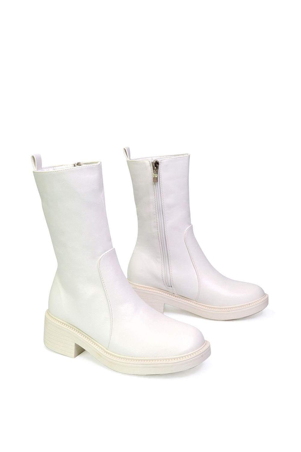 XY London 'Senna' Calf High Cleated Sole Boots image 3