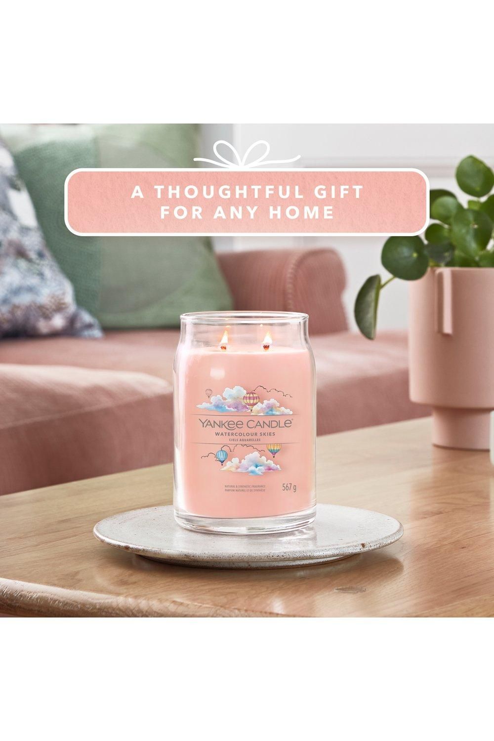 Yankee Candle Signature Large Jar Watercolour Skies Pink image 5