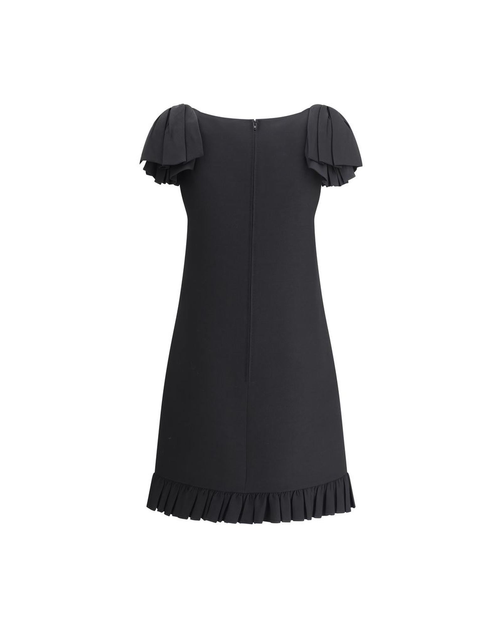 Valentino Mini Dress Ruffled Mini Dress A-line Dress Black Dresses image 2