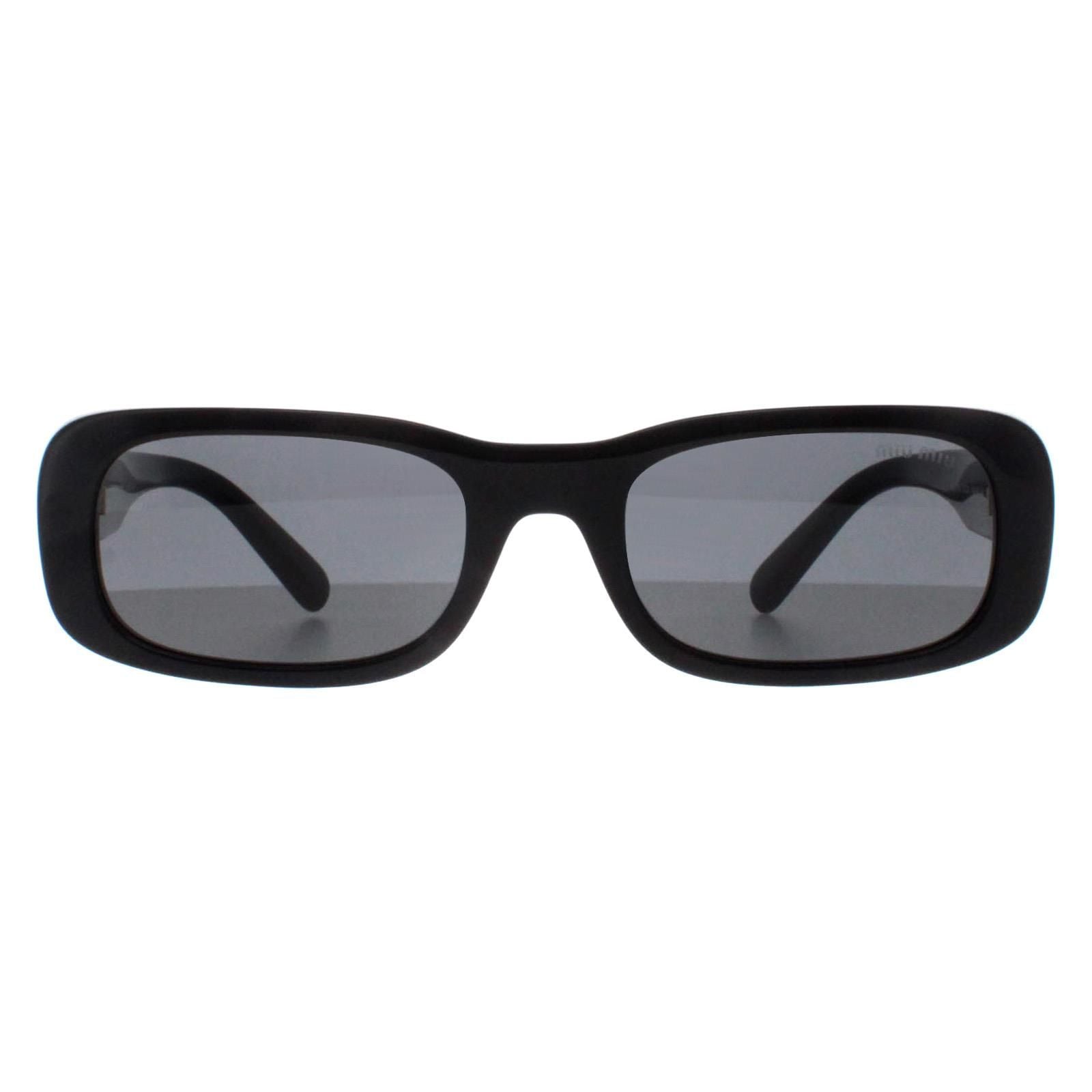 Miu Miu Rectangle Black Dark Grey MU08ZS image 2