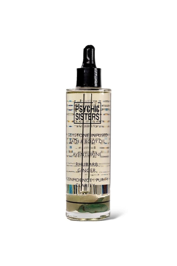 Psychic Sisters Aventurine gemstone bath and body oil Multi