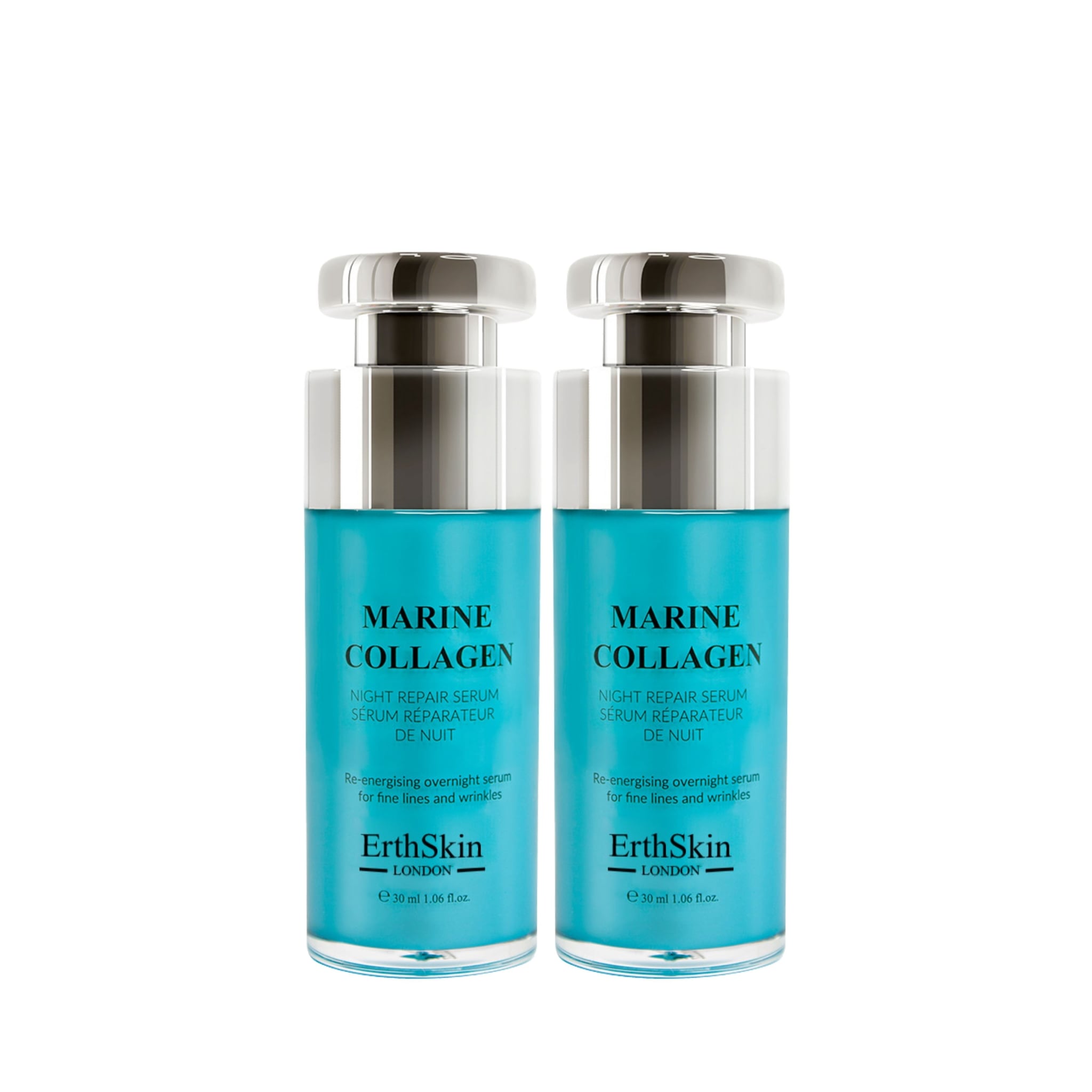 Erth Skin London 2x Marine Collagen Night Repair Serum 30ml image 1