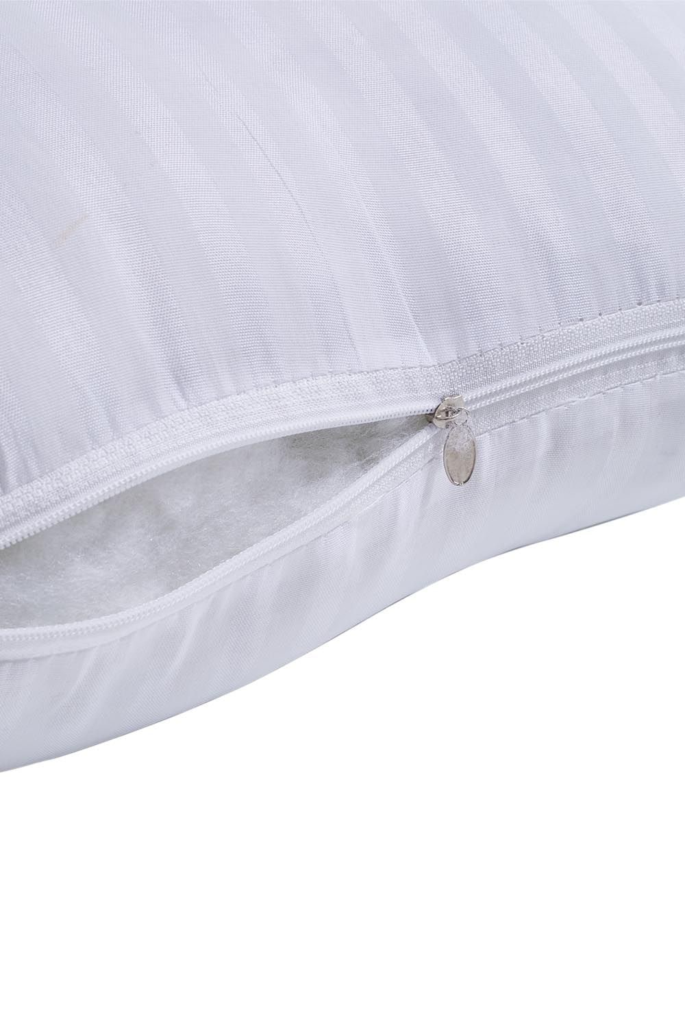 Living and Home 2Pcs Washable Stripe Bed Pillows Comfortable Medium Firm Support Pillows, 74cm L x 48cm W image 5