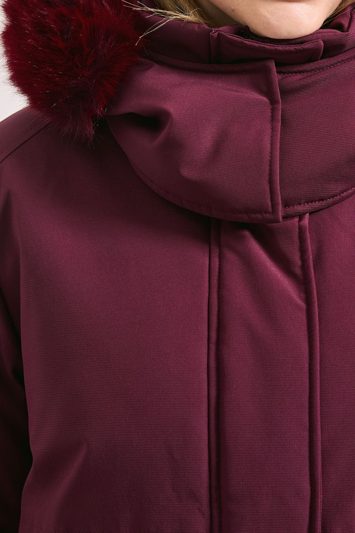 Dorothy Perkins Glam Padded Parka Berry image 5