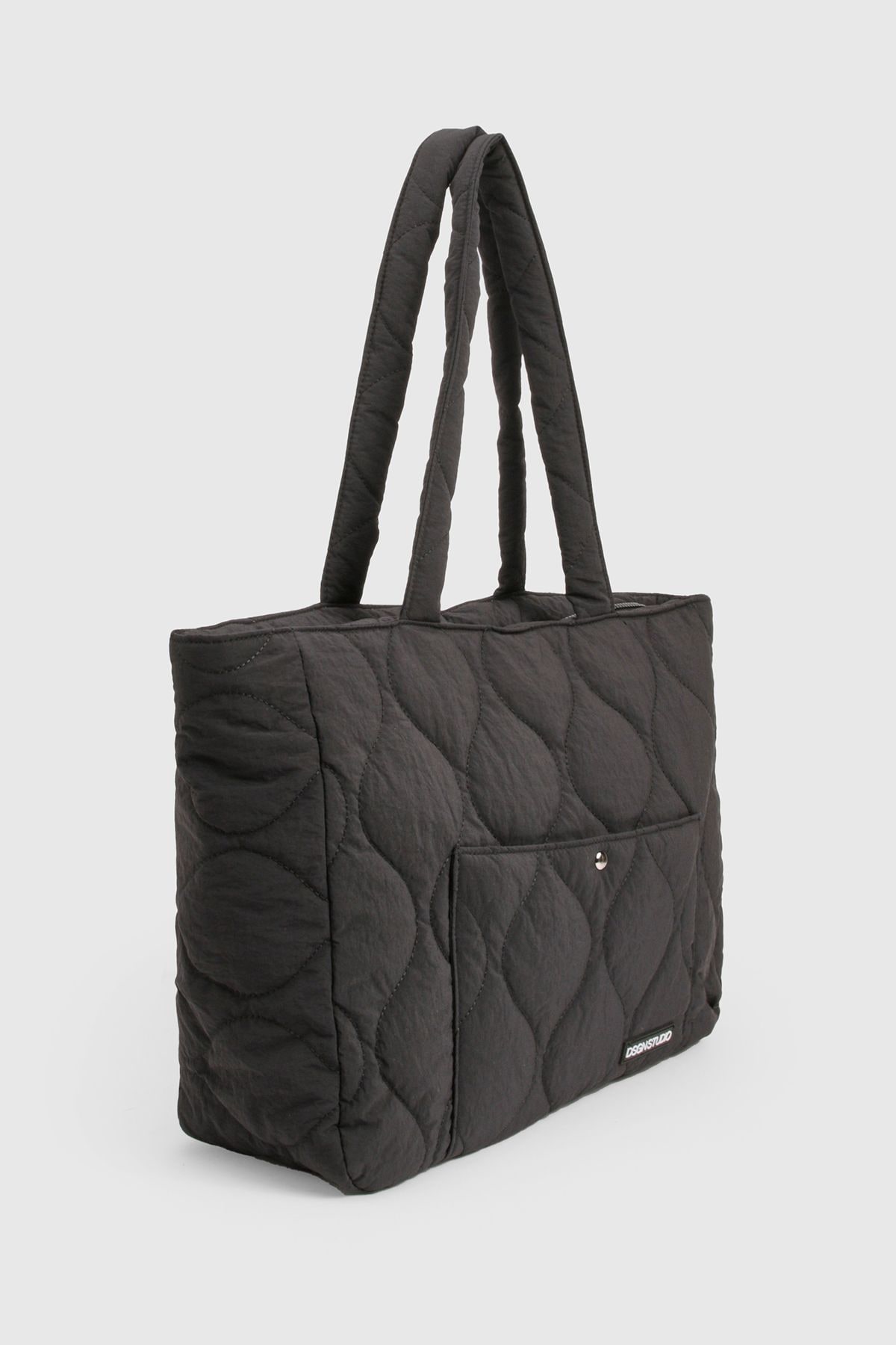 DSGN Studio DSGN Studio Quilted Large Tote Bag Black image 3