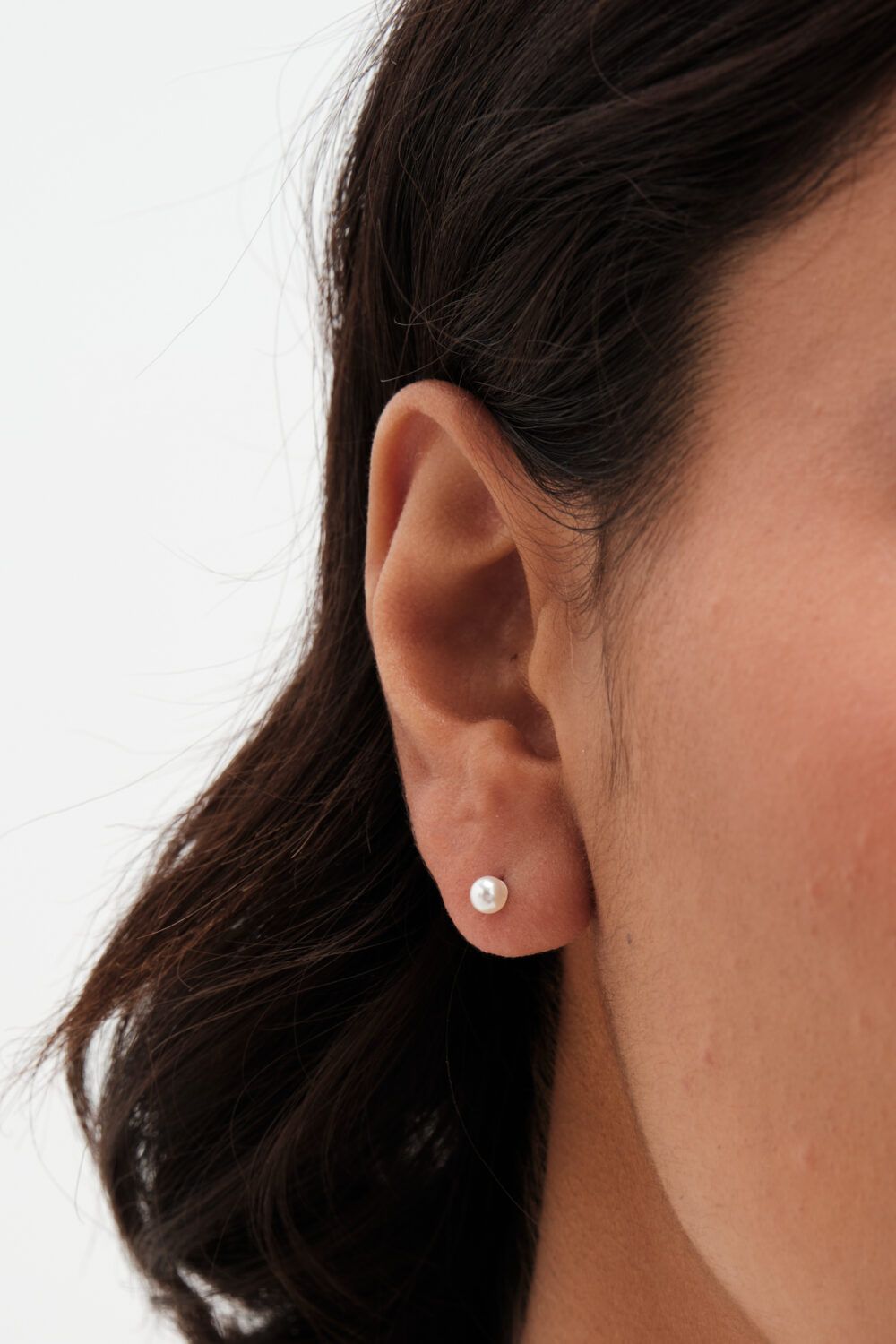 Simply Silver Sterling Silver 925 Pearl Stud Earrings image 1