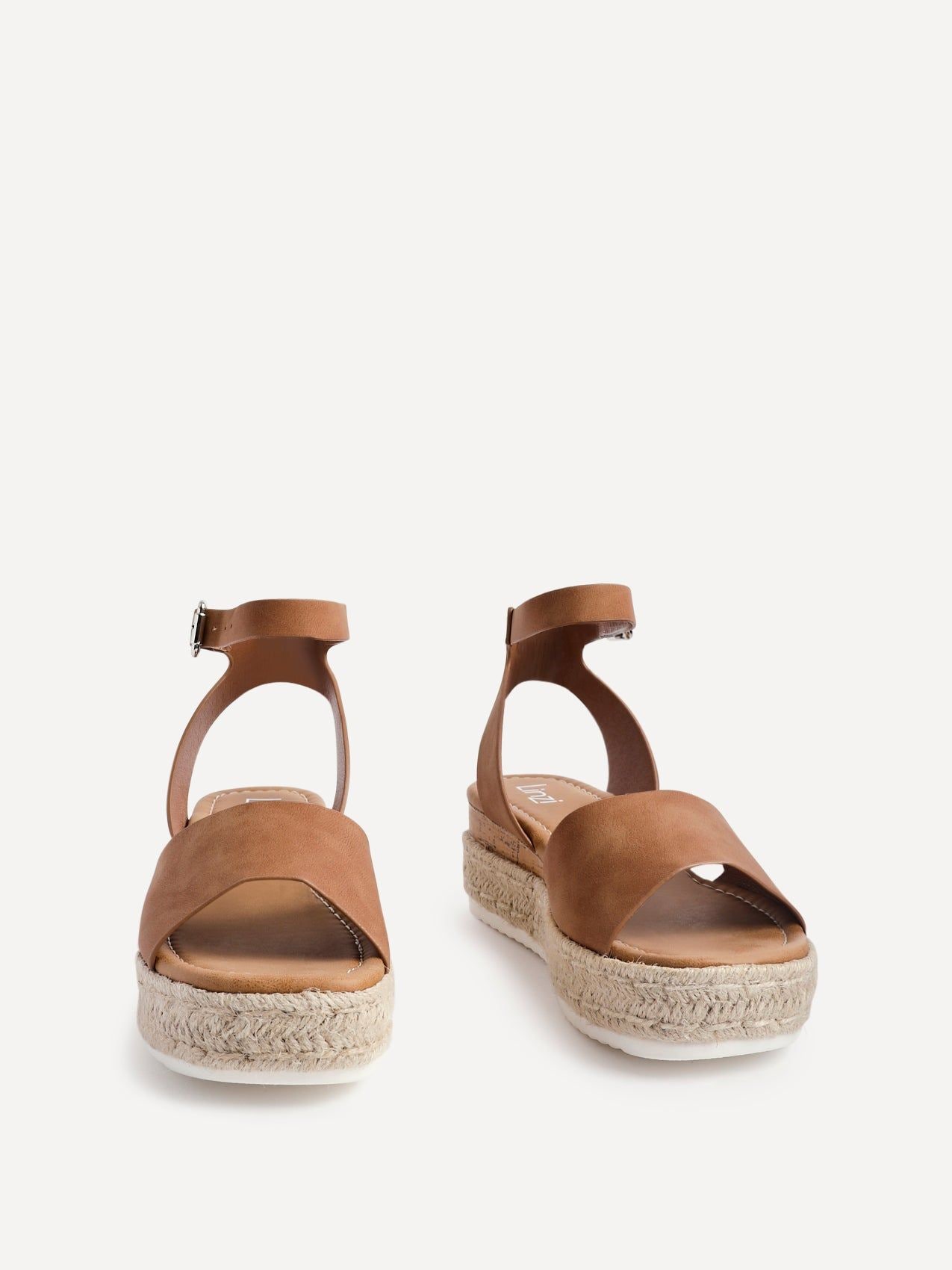 Linzi Paradise Tan Nubuck Espadrille Flatform Sandals image 3