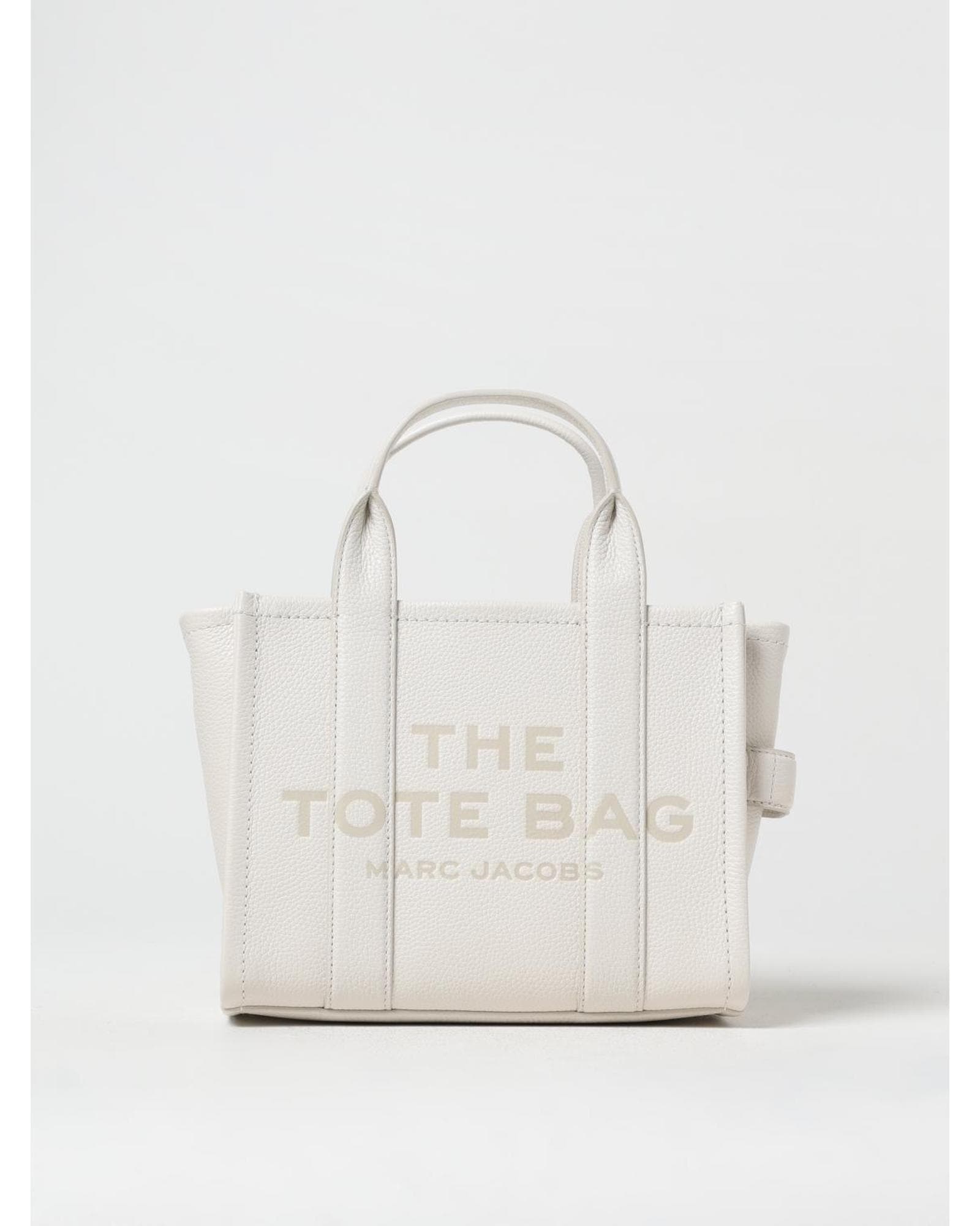 Marc Jacobs The Tote Bag Leather Handbag Wo - White image 1